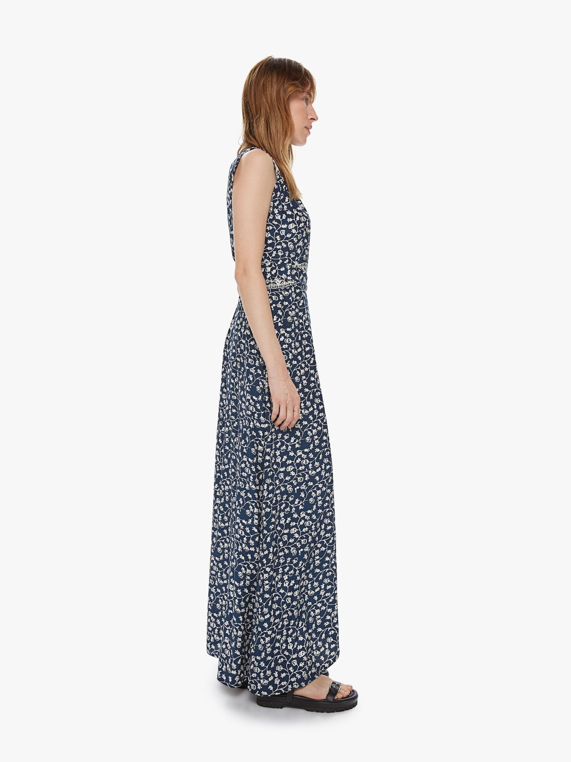 Natalie Martin Kate Sleeveless Dress - Pomegranate Indigo sold by MOTHER product image thumbnail 3