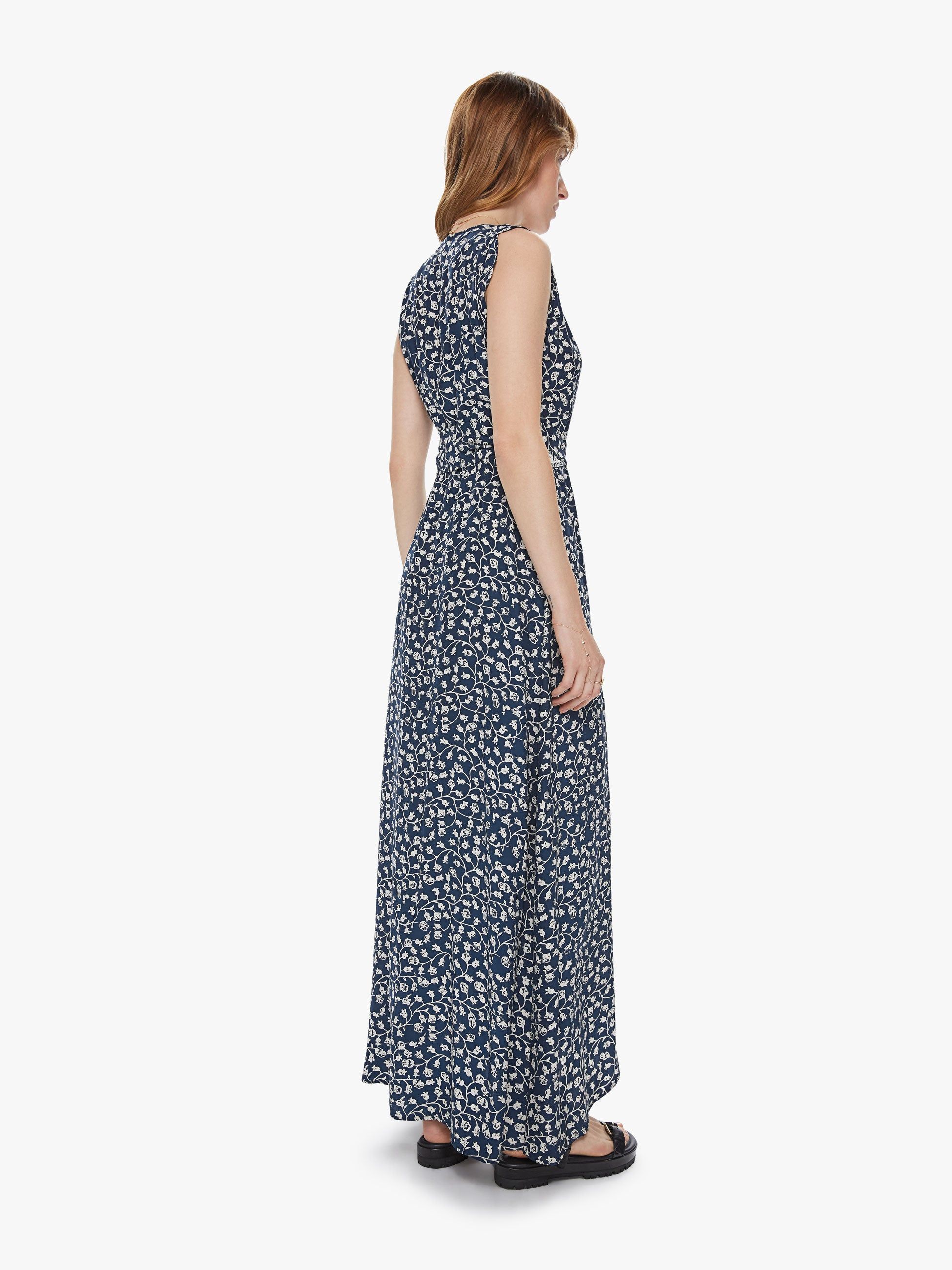 Natalie Martin Kate Sleeveless Dress - Pomegranate Indigo sold by MOTHER product image thumbnail 4