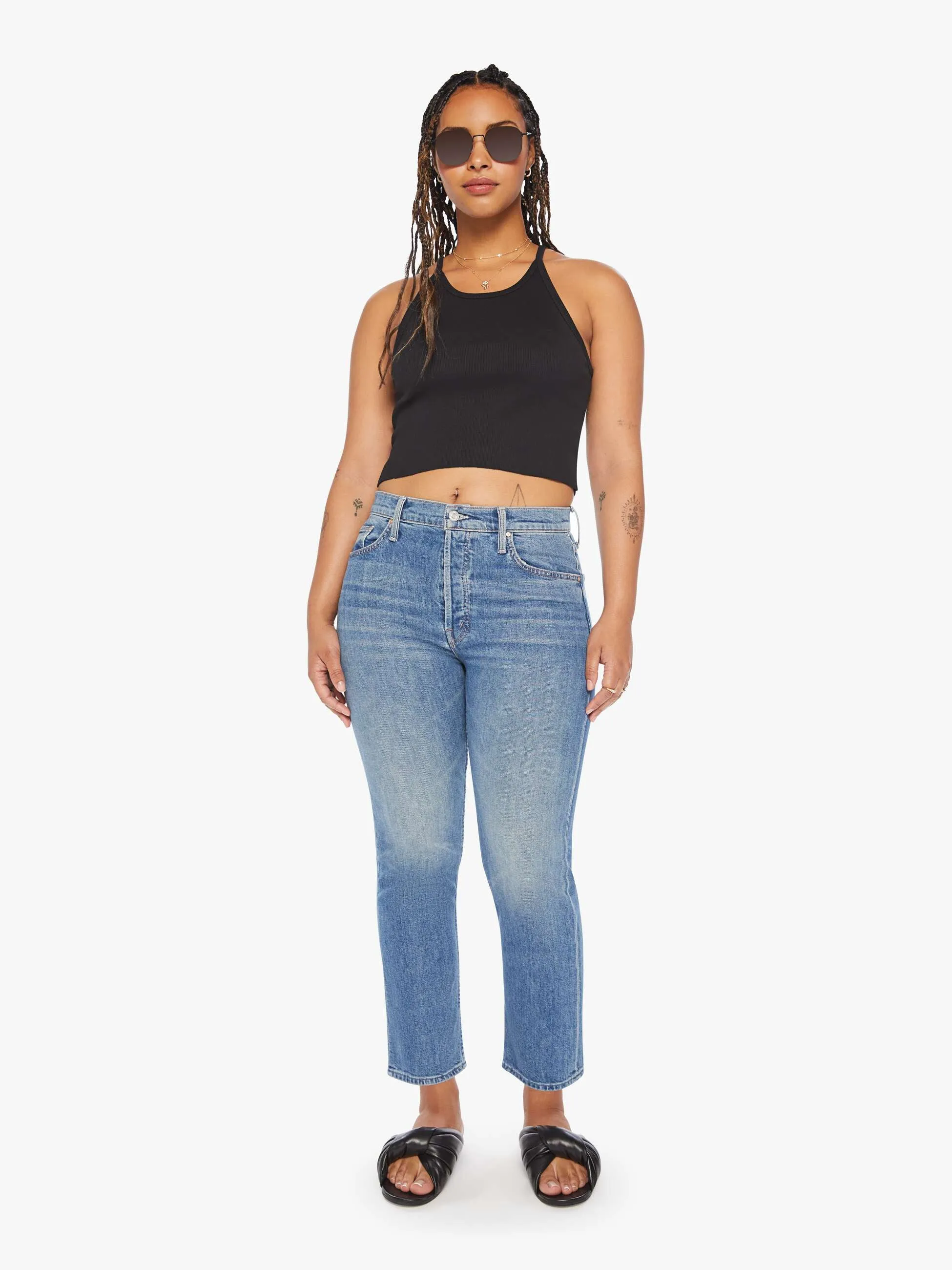 The Tomcat Crop - Kneeling On Stones sold by MOTHER product image thumbnail 5