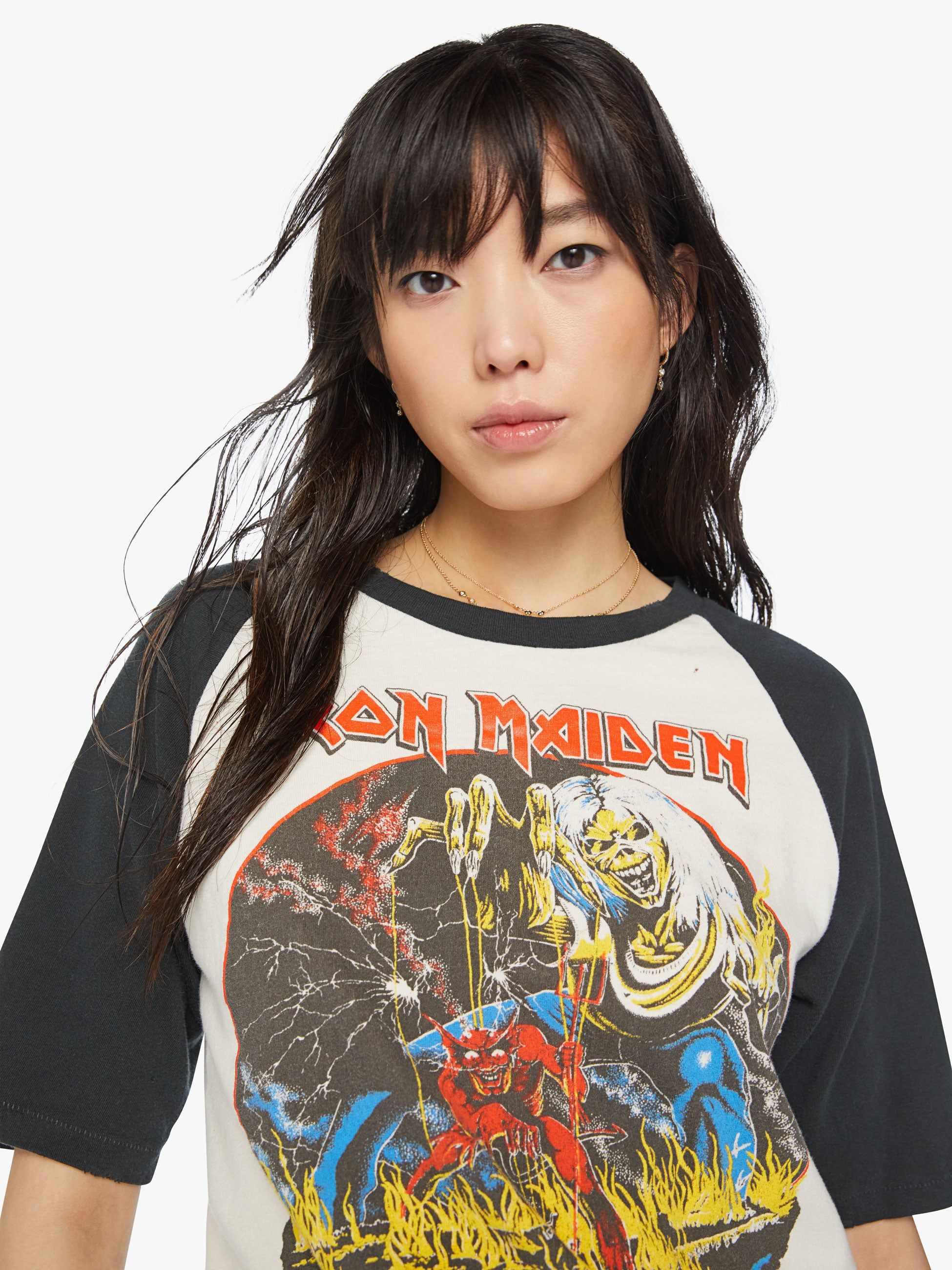 MadeWorn Iron Maiden Raglan - White sold by MOTHER product image thumbnail 5