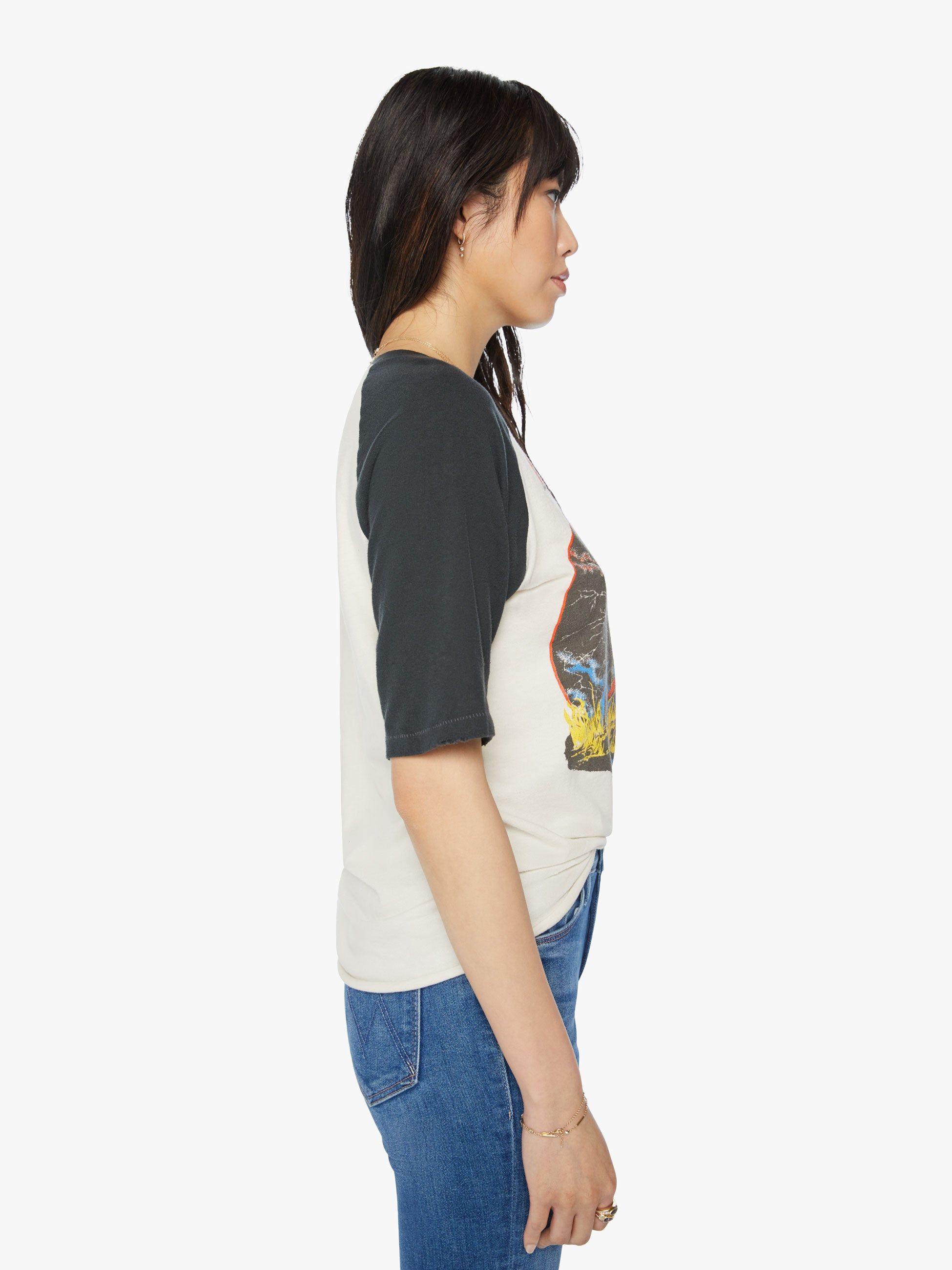 MadeWorn Iron Maiden Raglan - White sold by MOTHER product image thumbnail 2