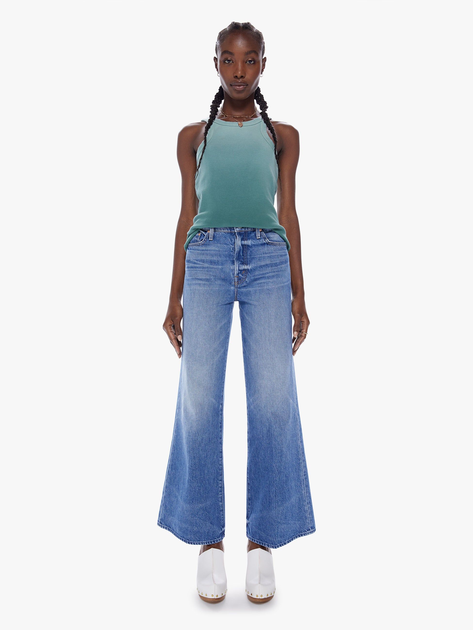 The Chin Ups Tank - Cameo Green sold by MOTHER product image thumbnail 5