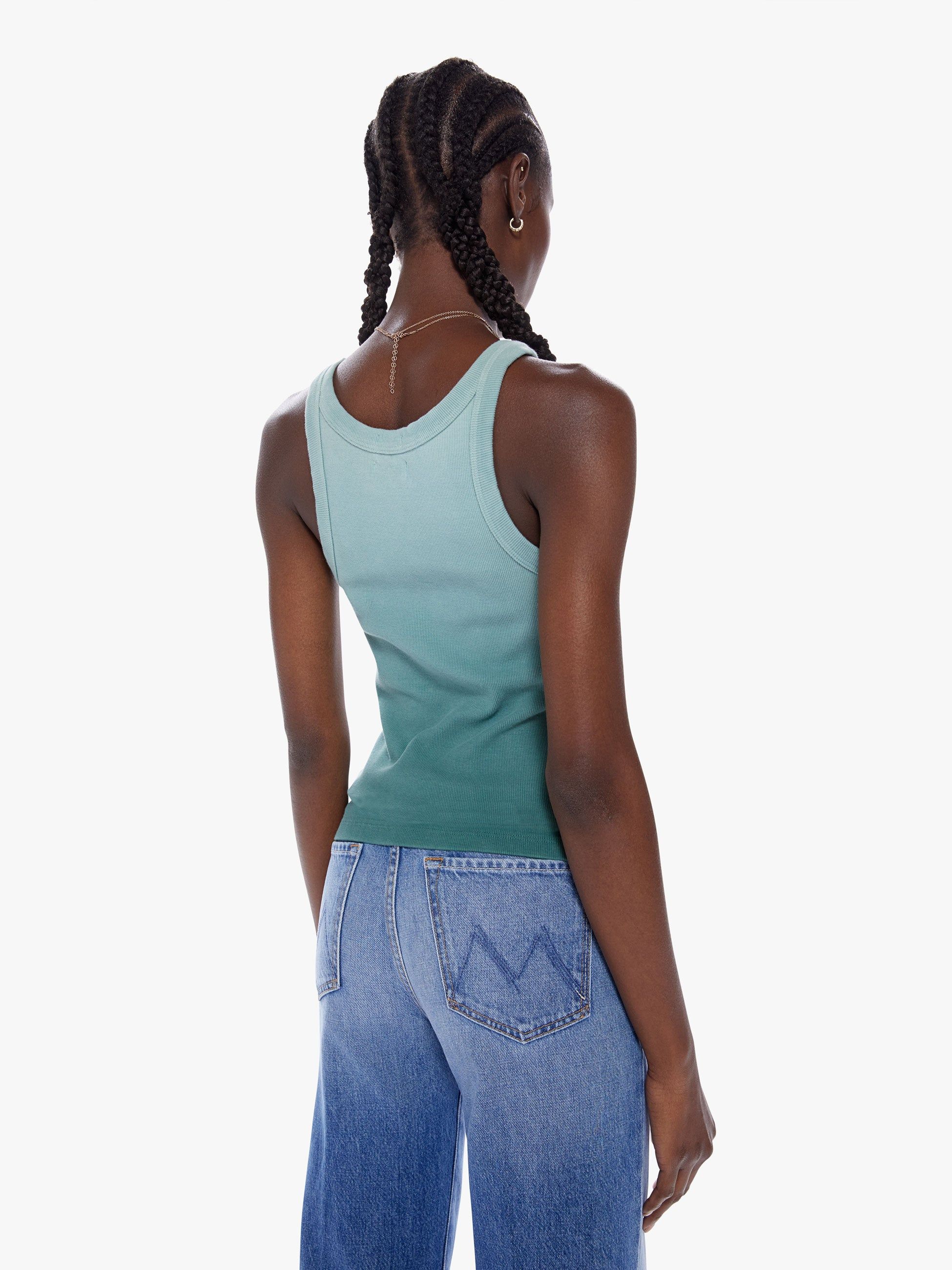 The Chin Ups Tank - Cameo Green sold by MOTHER product image thumbnail 4