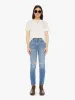 Velva Sheen Rolled Short Sleeve Tee - White sold by MOTHER