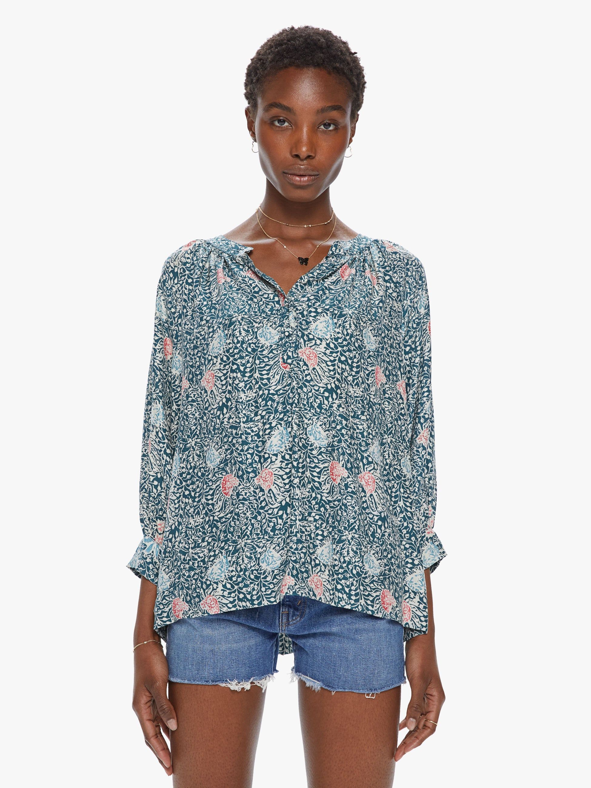 Natalie Martin Remy Top - Andromeda Aegean sold by MOTHER