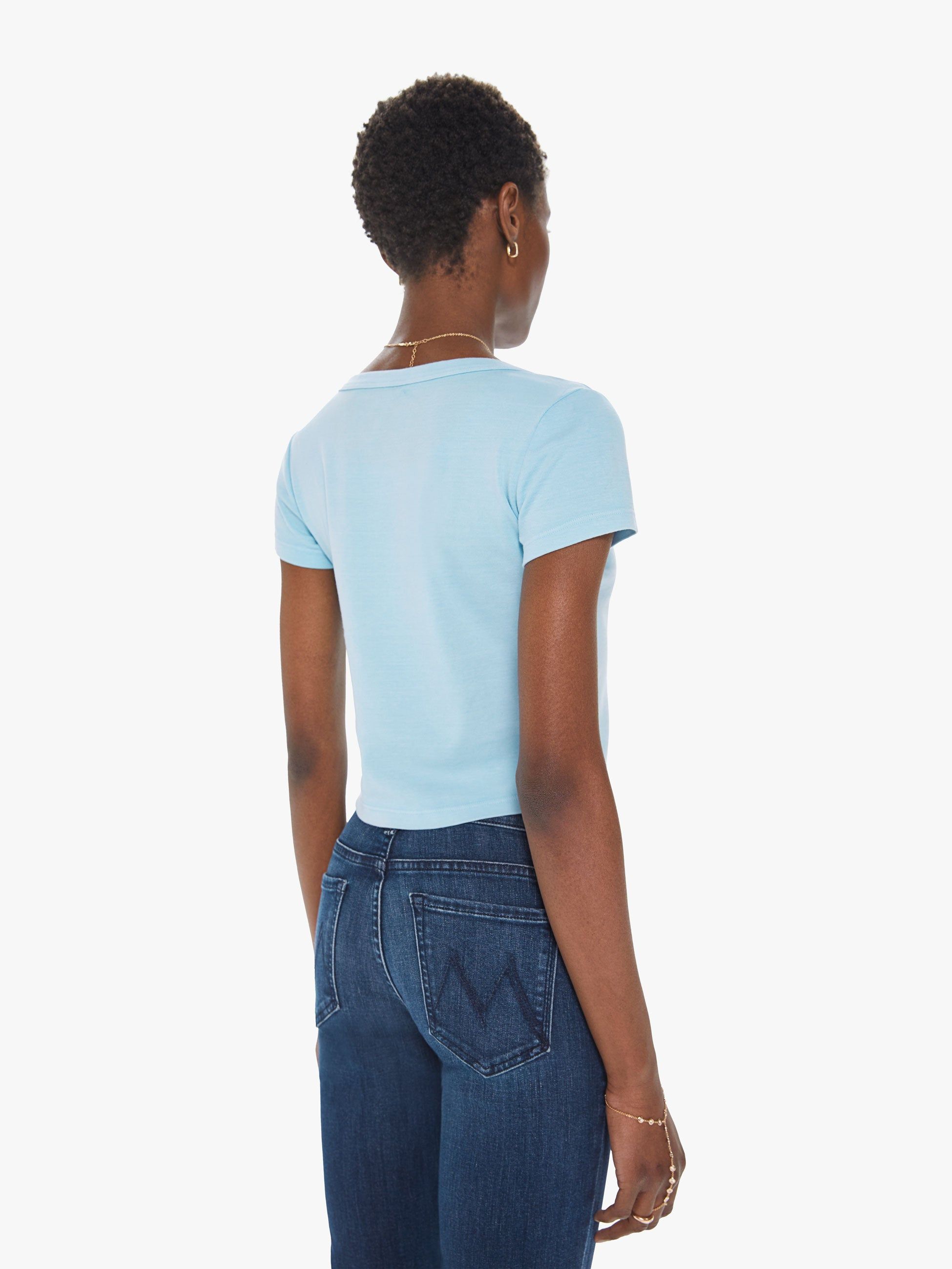 The Itty Bitty Scoop Neck Tee - Into The Fire sold by MOTHER product image thumbnail 4