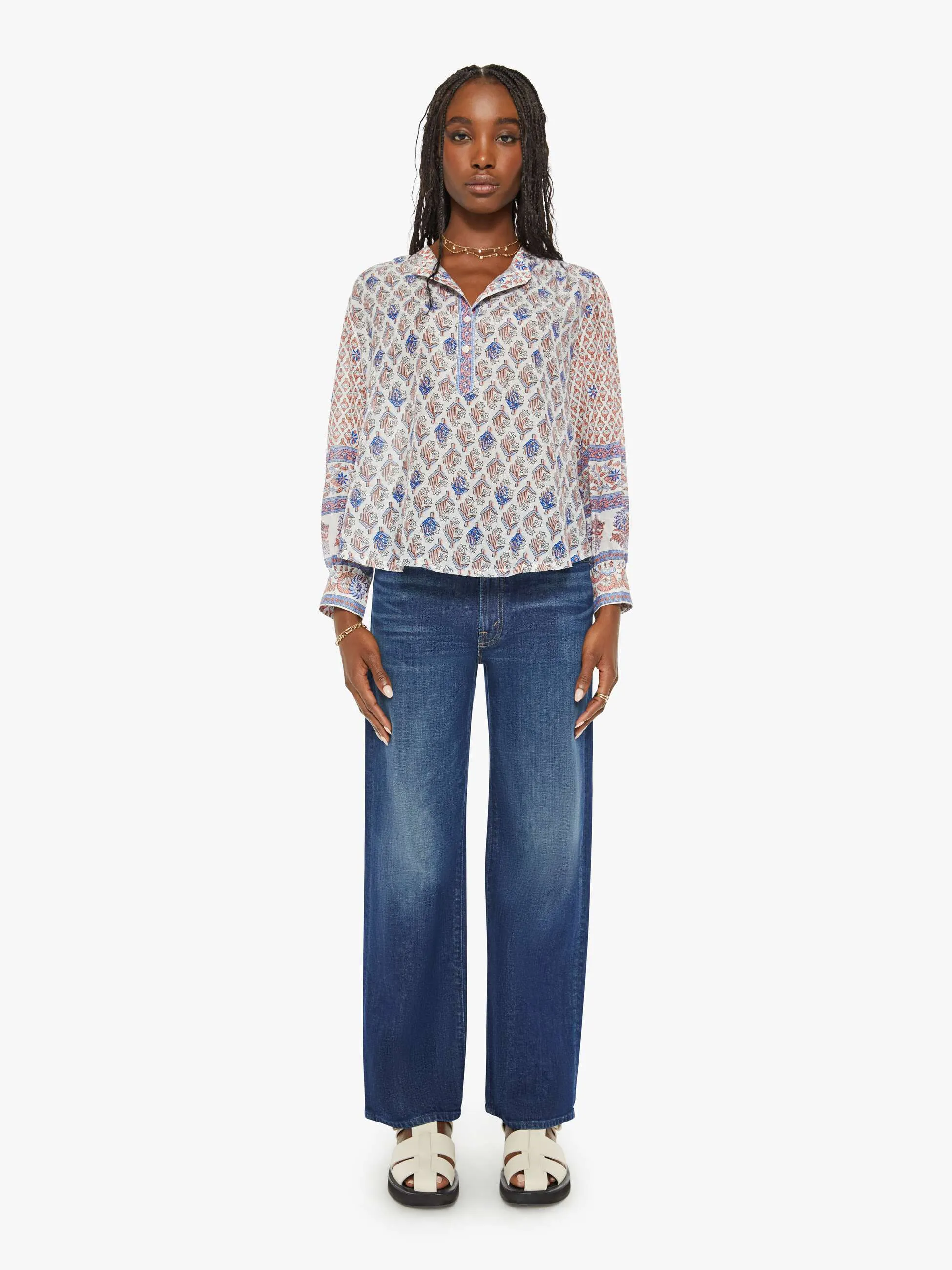 XiRENA Lettie Top - White Posey sold by MOTHER product image thumbnail 4