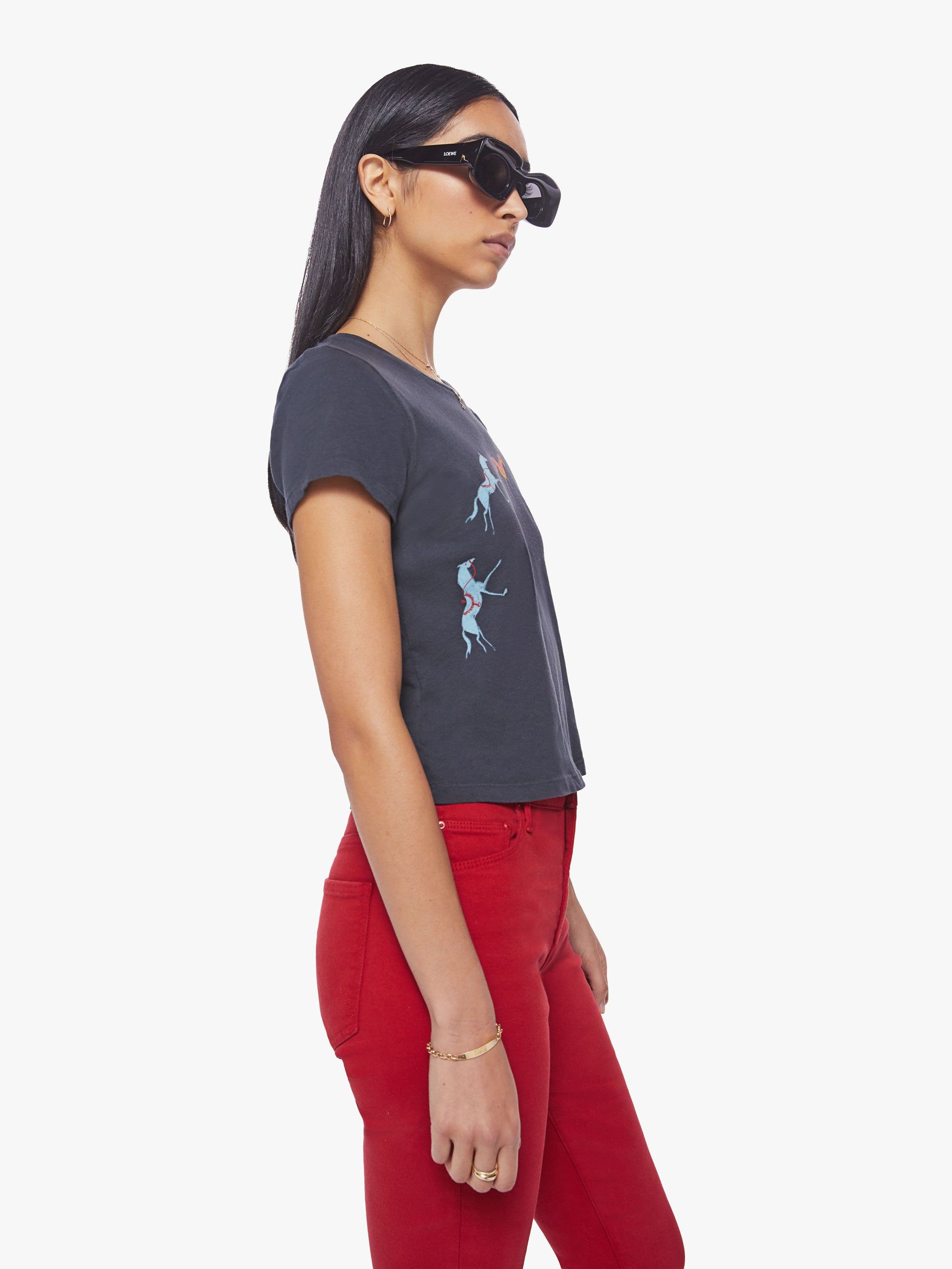 The Cropped Itty Bitty Goodie - Horsin' Around sold by MOTHER product image thumbnail 3