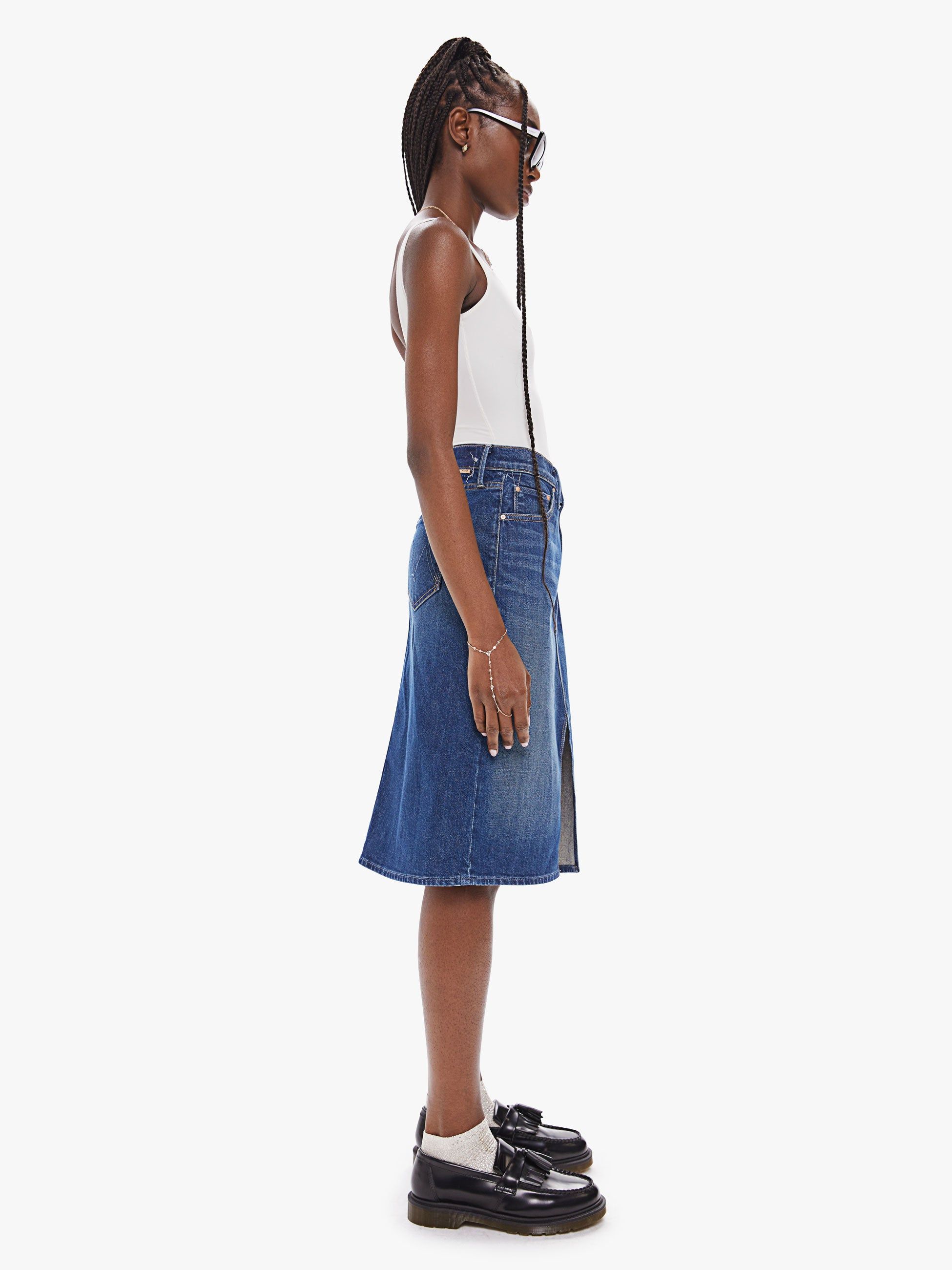 The Ditcher Midi Skirt - Bad Reputation sold by MOTHER product image thumbnail 3