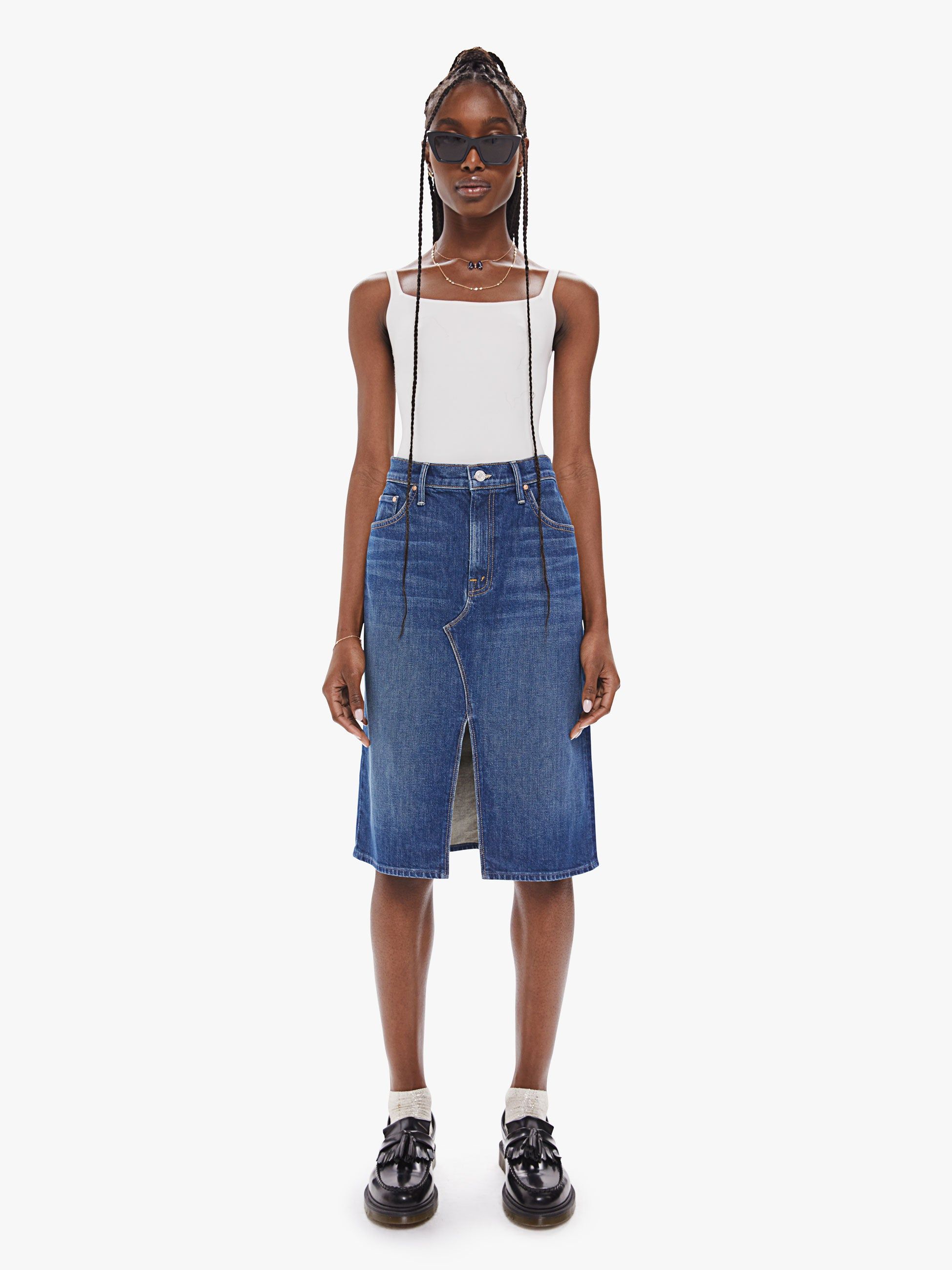 The Ditcher Midi Skirt - Bad Reputation sold by MOTHER product image thumbnail 6