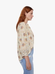 Natalie Martin Remy Top - Vintage Flowers Sand sold by MOTHER