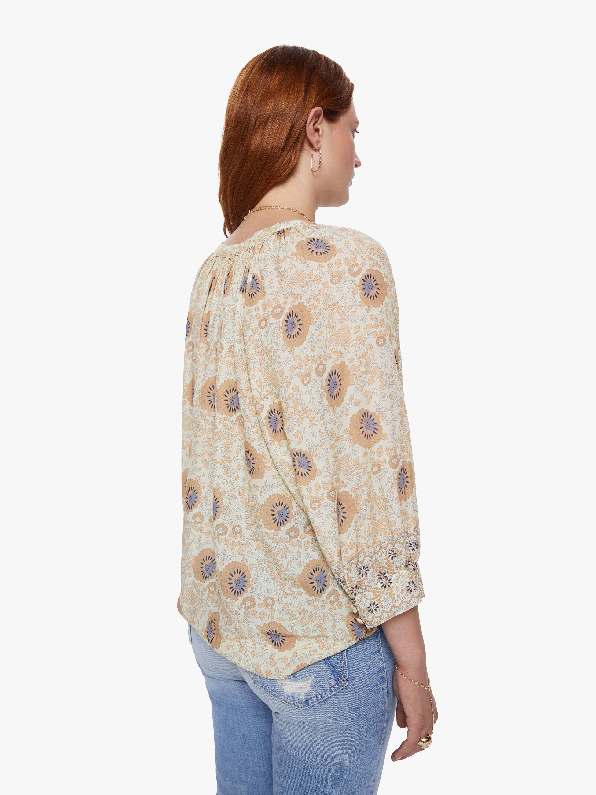 Natalie Martin Remy Top - Vintage Flowers Sand sold by MOTHER product image thumbnail 4