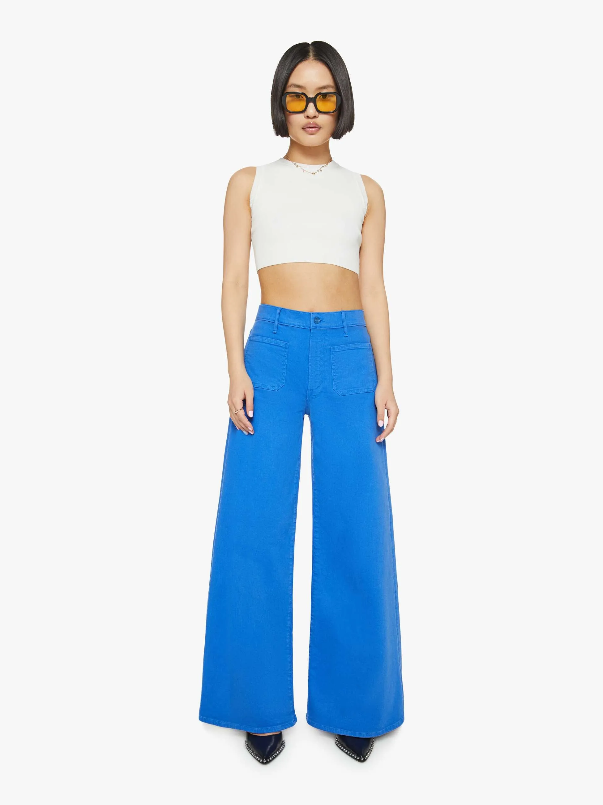 PETITES The Lil' Patch Pocket Undercover Sneak - Snorkel Blue sold by MOTHER product image thumbnail 2