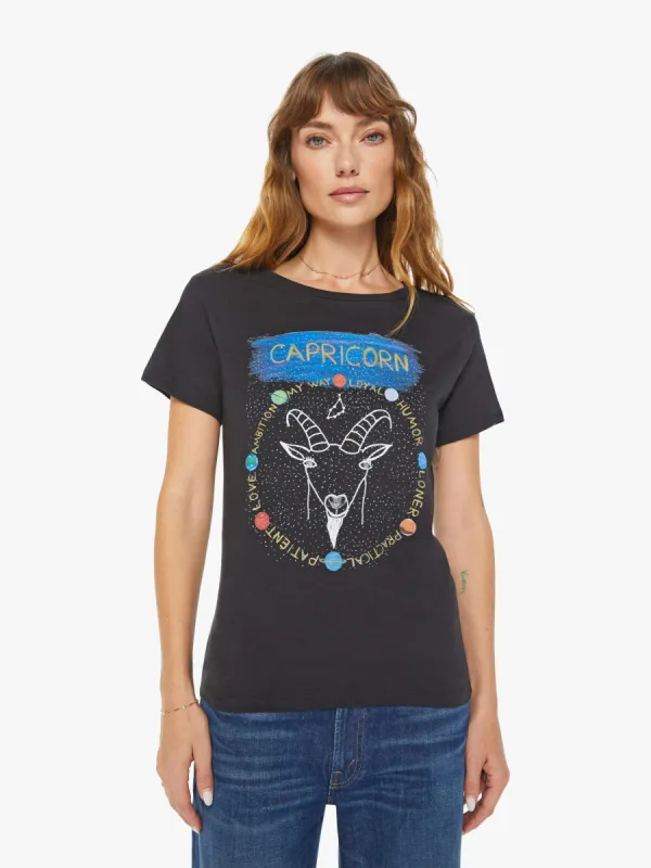 Unfortunate Portrait Capricorn Zodiac Tee - Black sold by MOTHER