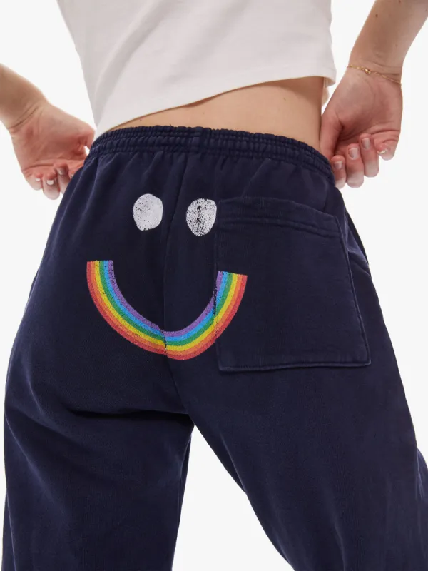Cloney Rainbow Management Sweatpants - Navy made by MOTHER