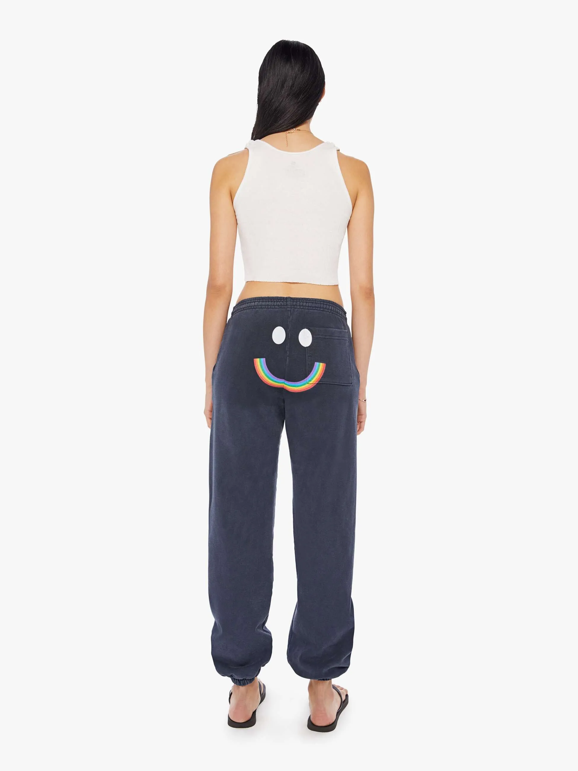 Cloney Rainbow Management Sweatpants - Navy sold by MOTHER product image thumbnail 5
