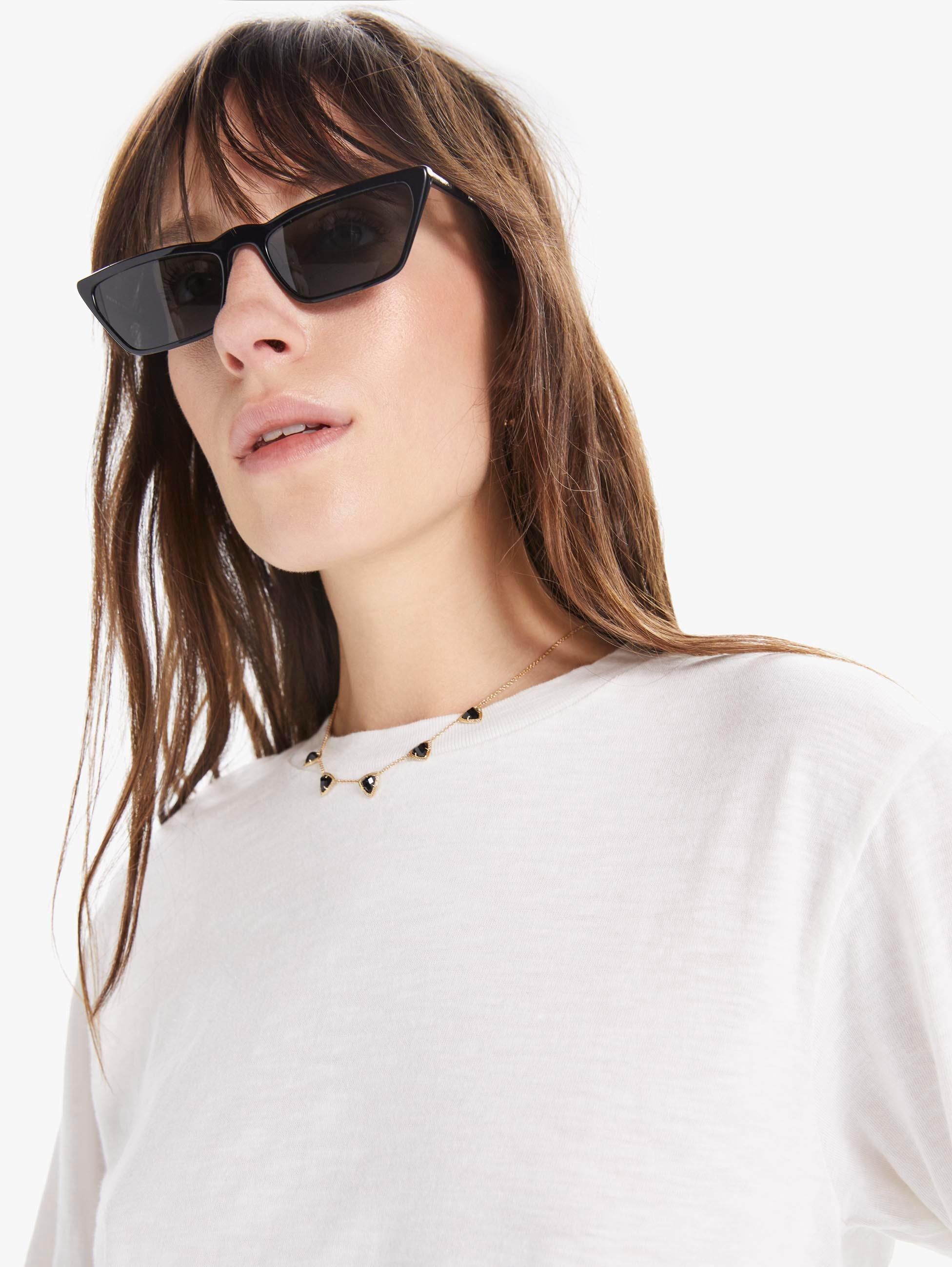 Velva Sheen Rolled Long Sleeve Tee - White sold by MOTHER product image thumbnail 5