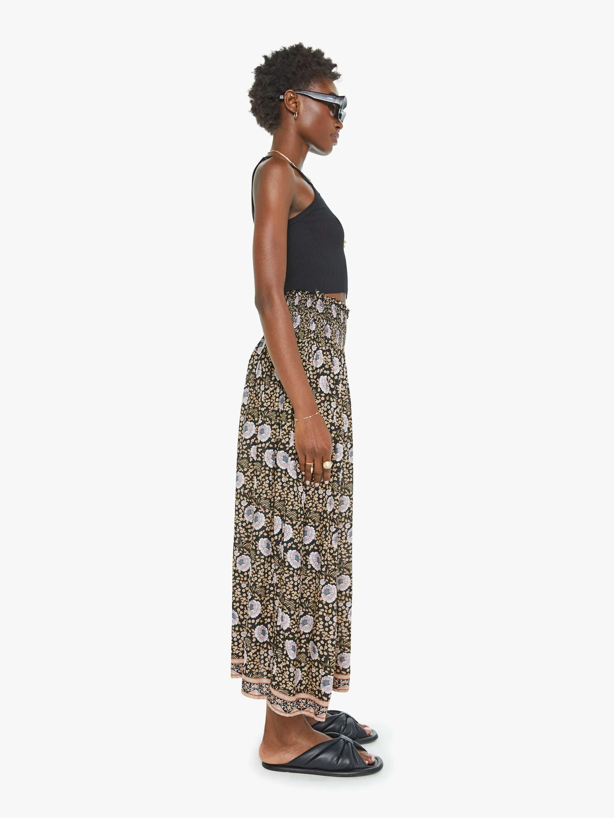 Natalie Martin Bella Skirt - Vintage Flowers Sepia sold by MOTHER product image thumbnail 3