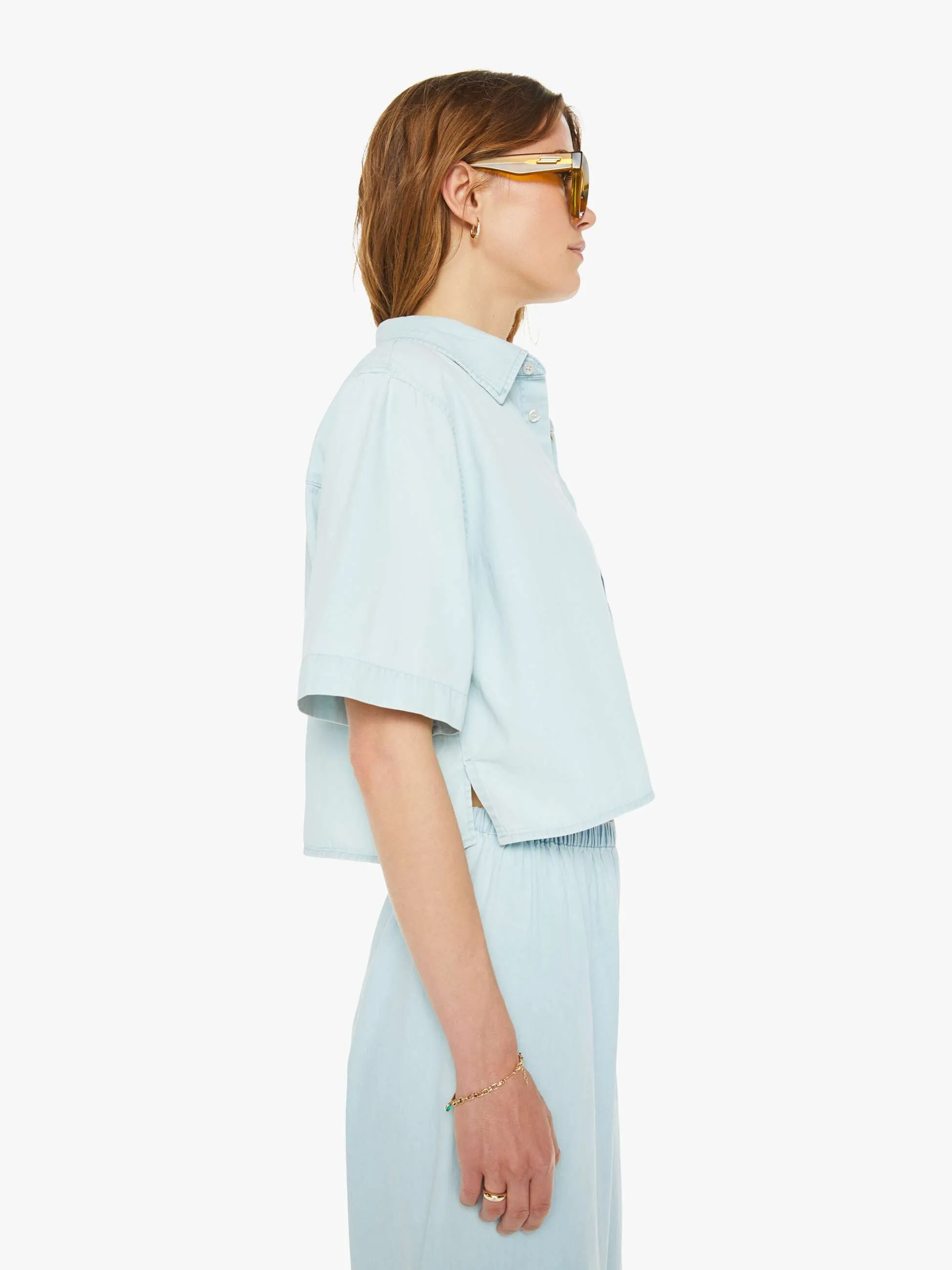 SPRWMN Cropped Button Up - Charlie sold by MOTHER product image thumbnail 3
