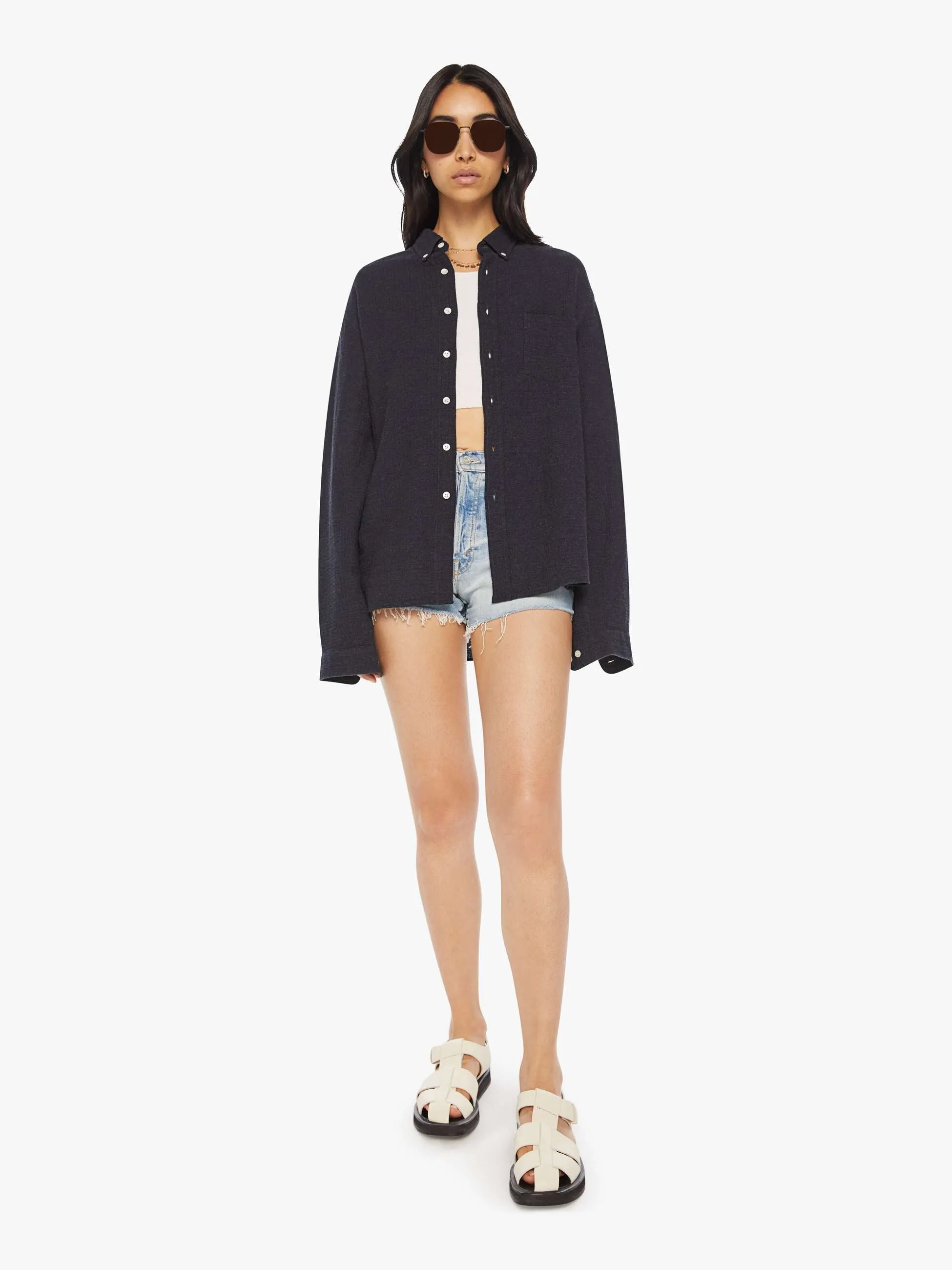 La Paz Branco Shirt - Dark Navy sold by MOTHER product image thumbnail 5