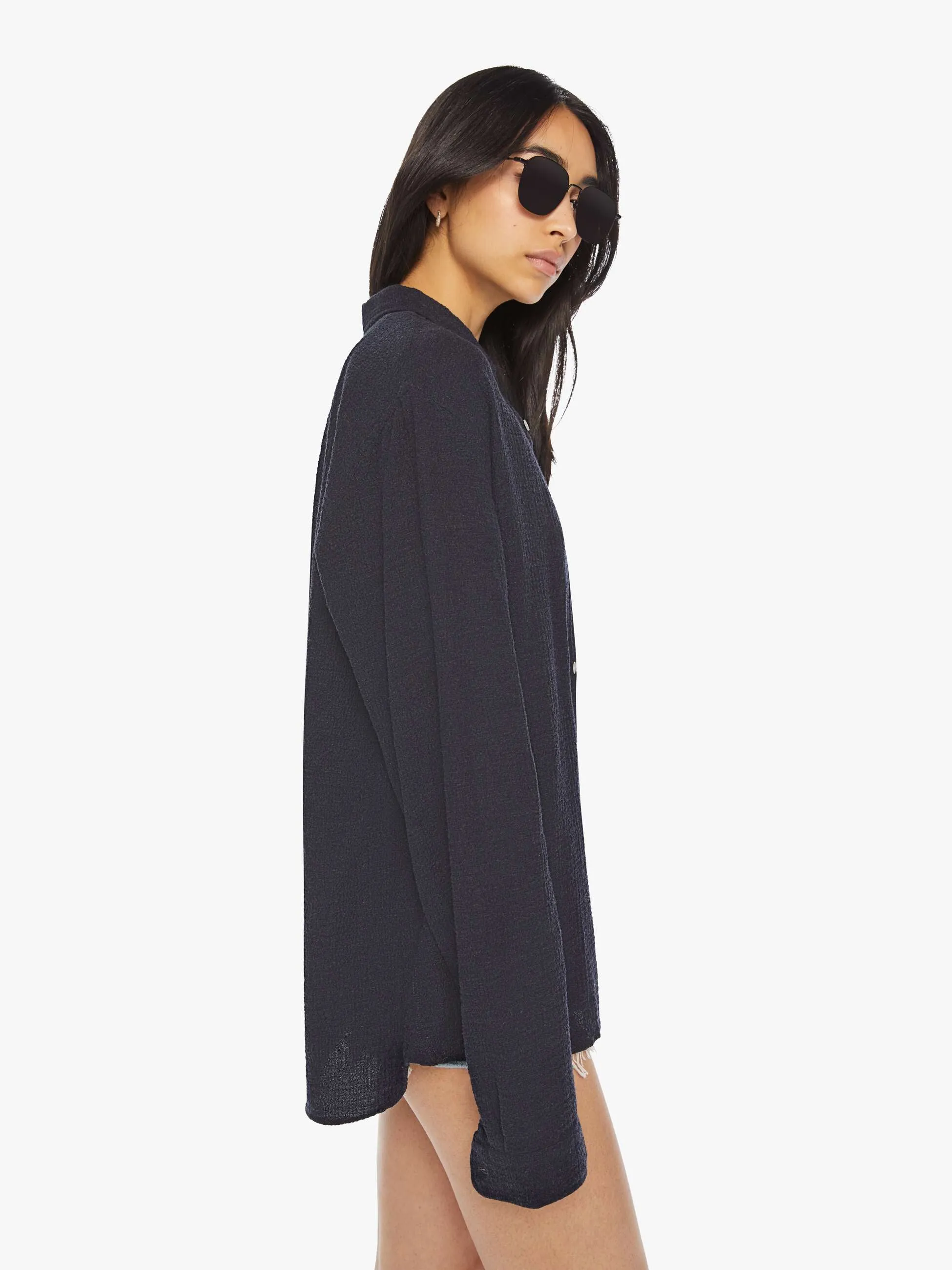 La Paz Branco Shirt - Dark Navy sold by MOTHER product image thumbnail 3