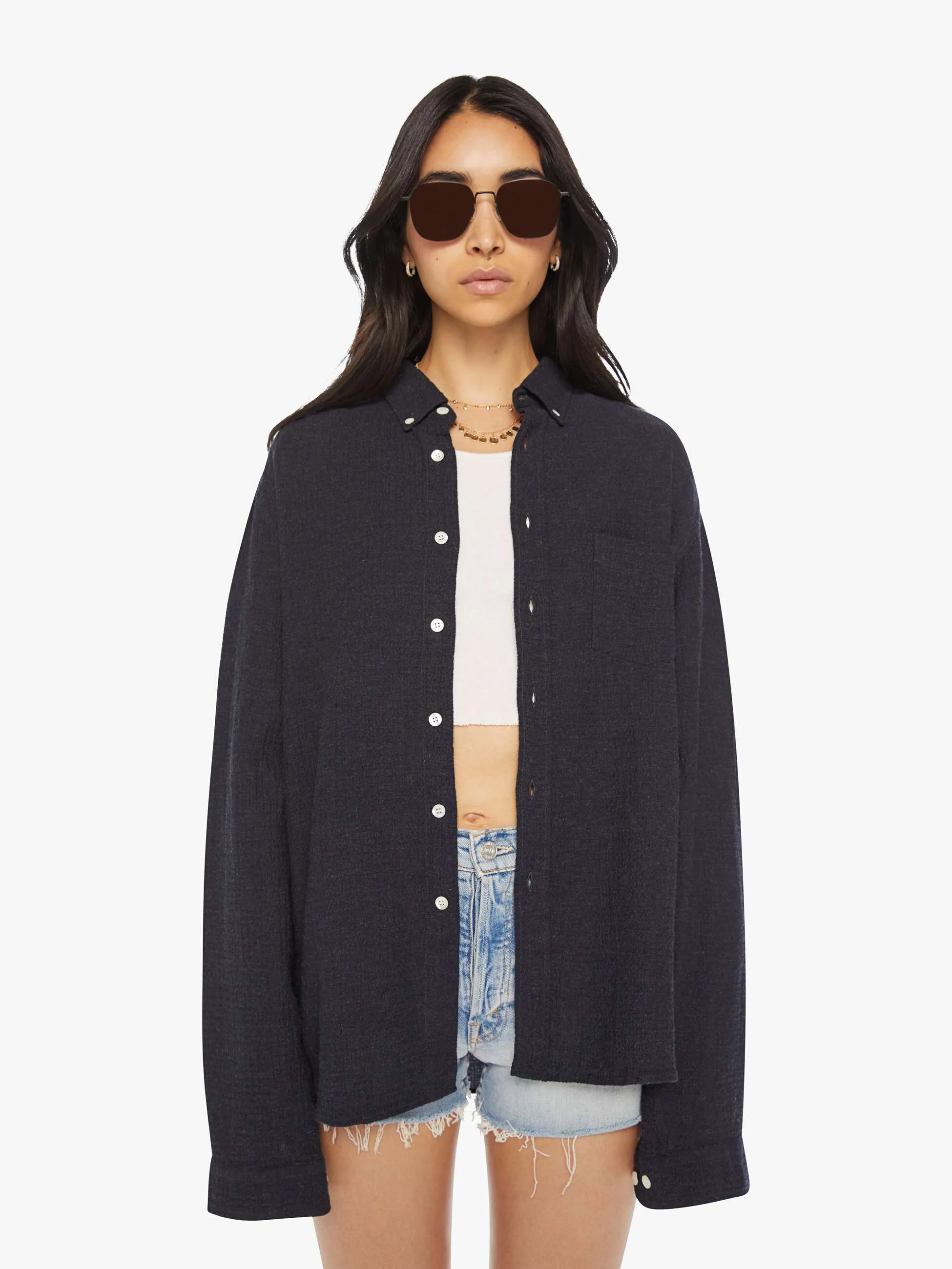 La Paz Branco Shirt - Dark Navy sold by MOTHER product image thumbnail 2