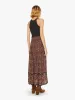 Natalie Martin Bella Skirt - Petite Fleur Print Noire sold by MOTHER
