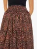 Natalie Martin Bella Skirt - Petite Fleur Print Noire sold by MOTHER