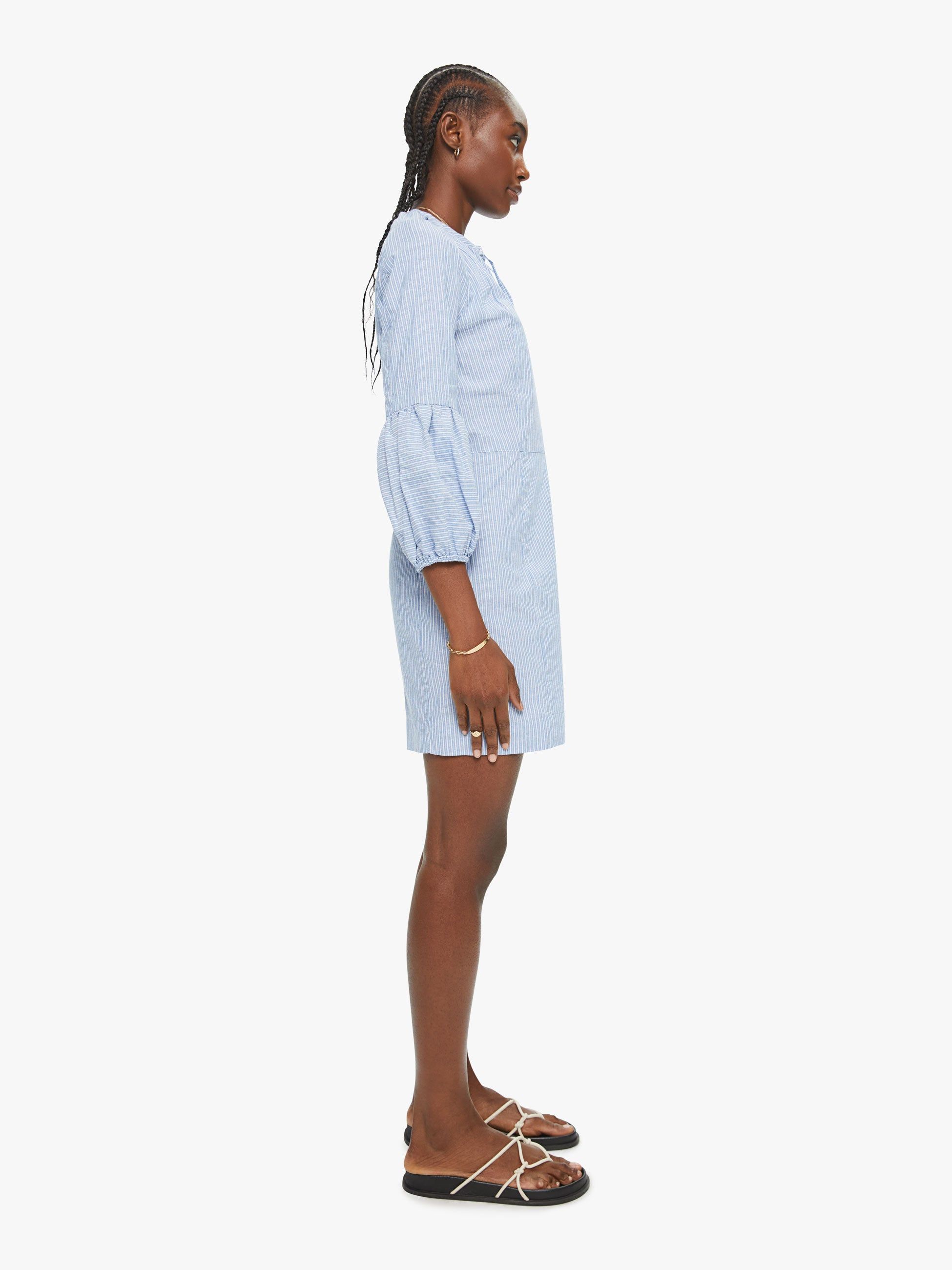 Noam Vita Dress - Stripe Chambray sold by MOTHER product image thumbnail 3