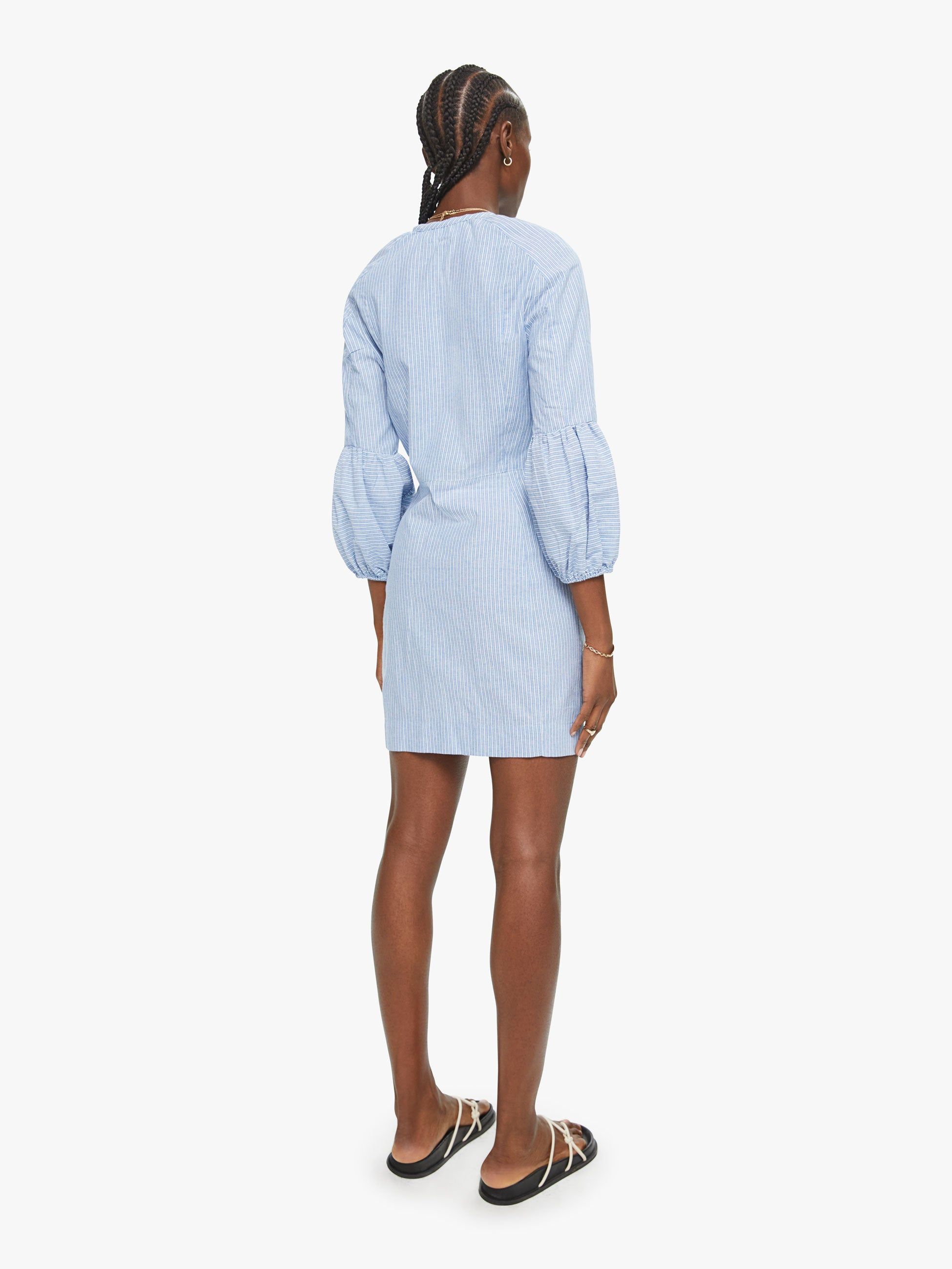 Noam Vita Dress - Stripe Chambray sold by MOTHER product image thumbnail 4