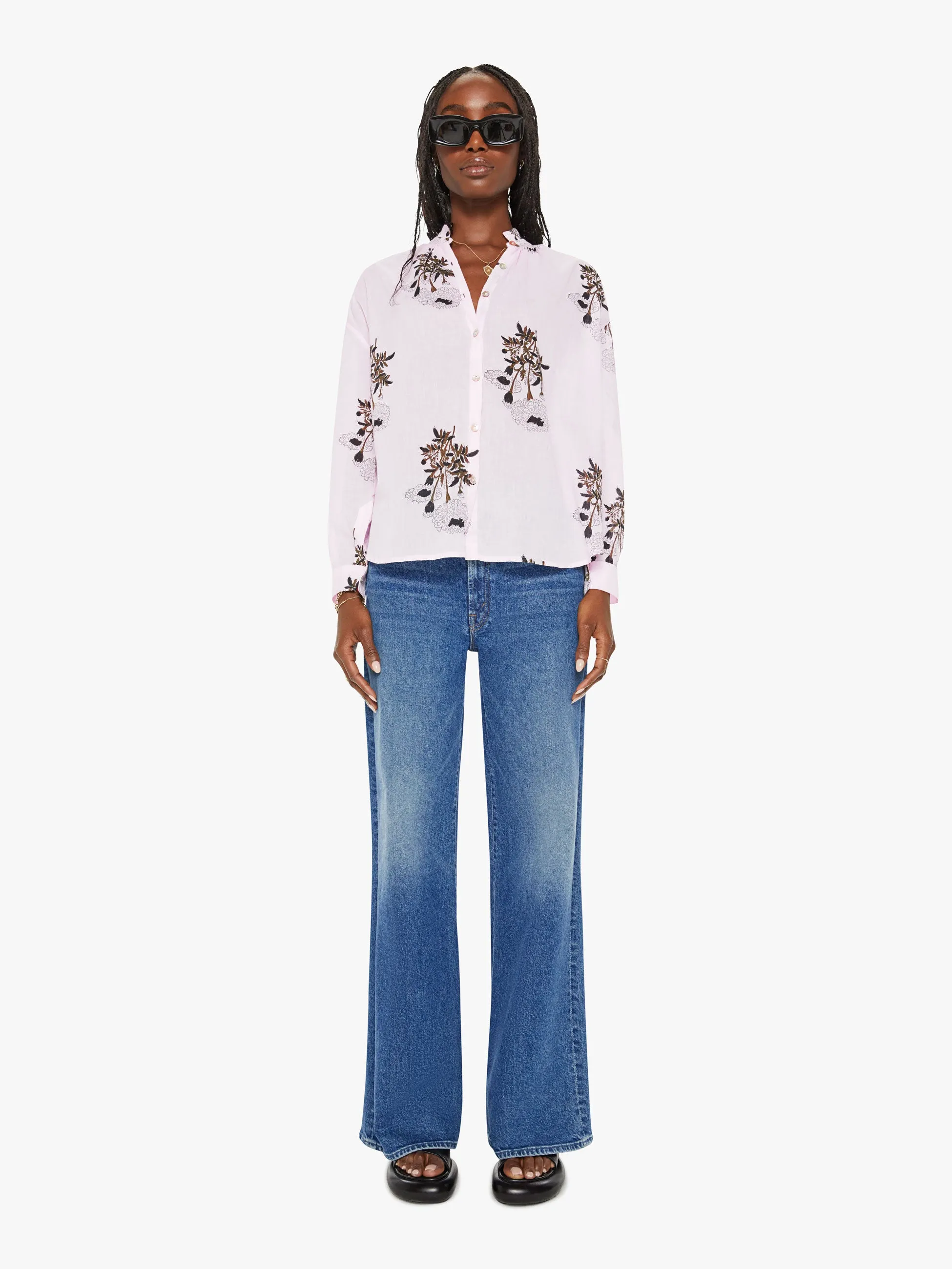 Alix Of Bohemia Kiki Bloom Shirt - Pink Anemone sold by MOTHER product image thumbnail 2