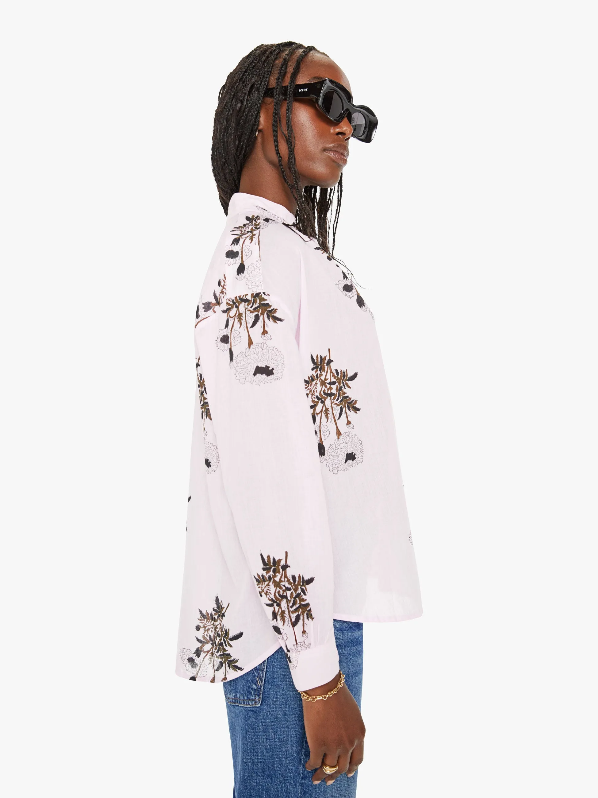 Alix Of Bohemia Kiki Bloom Shirt - Pink Anemone sold by MOTHER product image thumbnail 3