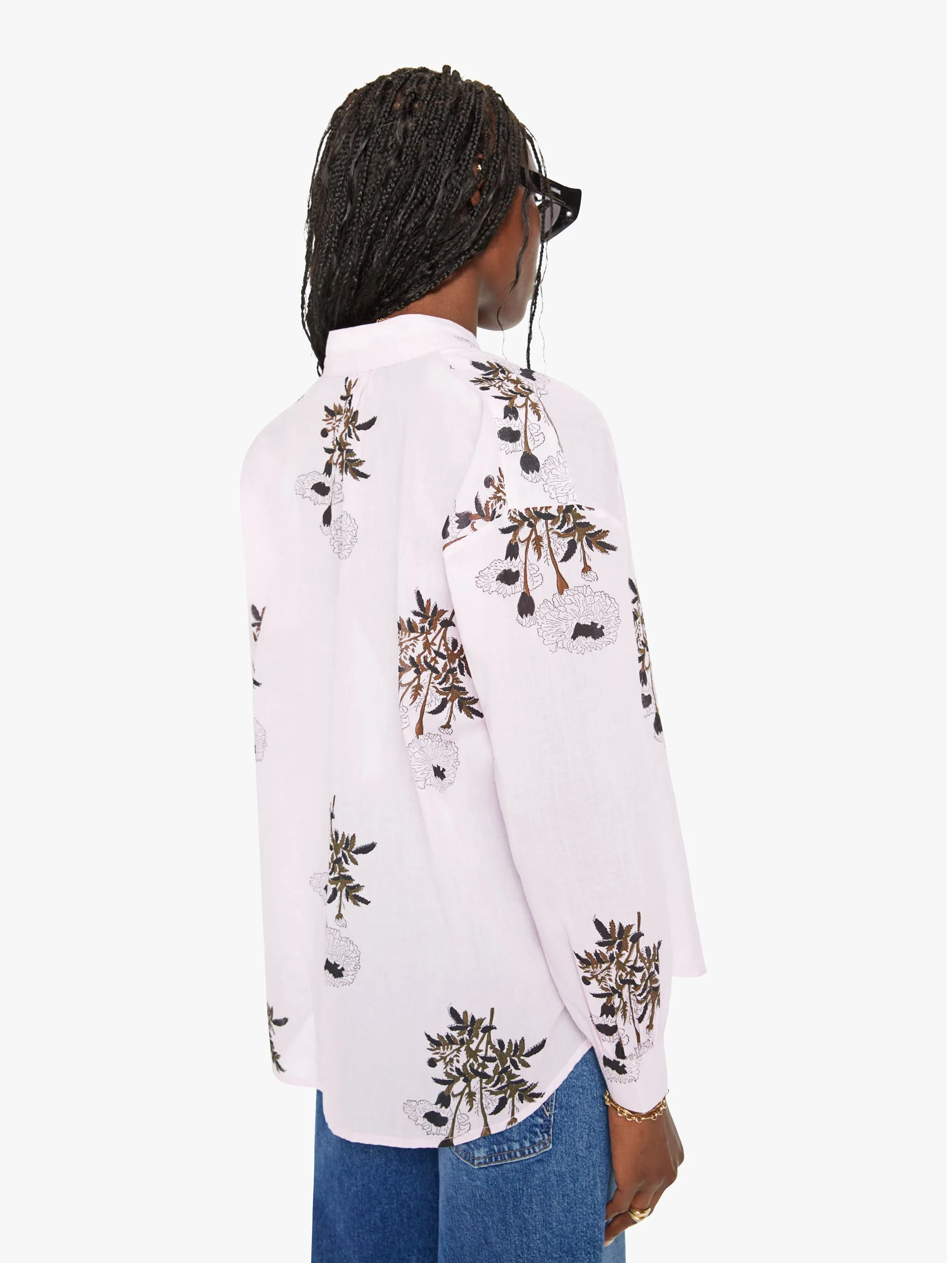 Alix Of Bohemia Kiki Bloom Shirt - Pink Anemone sold by MOTHER product image thumbnail 4