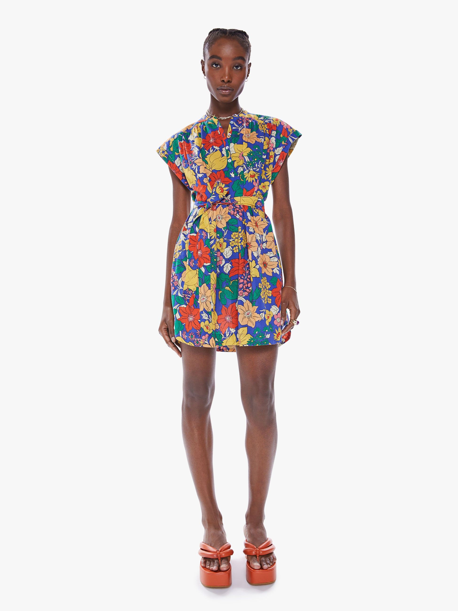 The Slow Ride Shirt Dress - Fresh Blooms sold by MOTHER