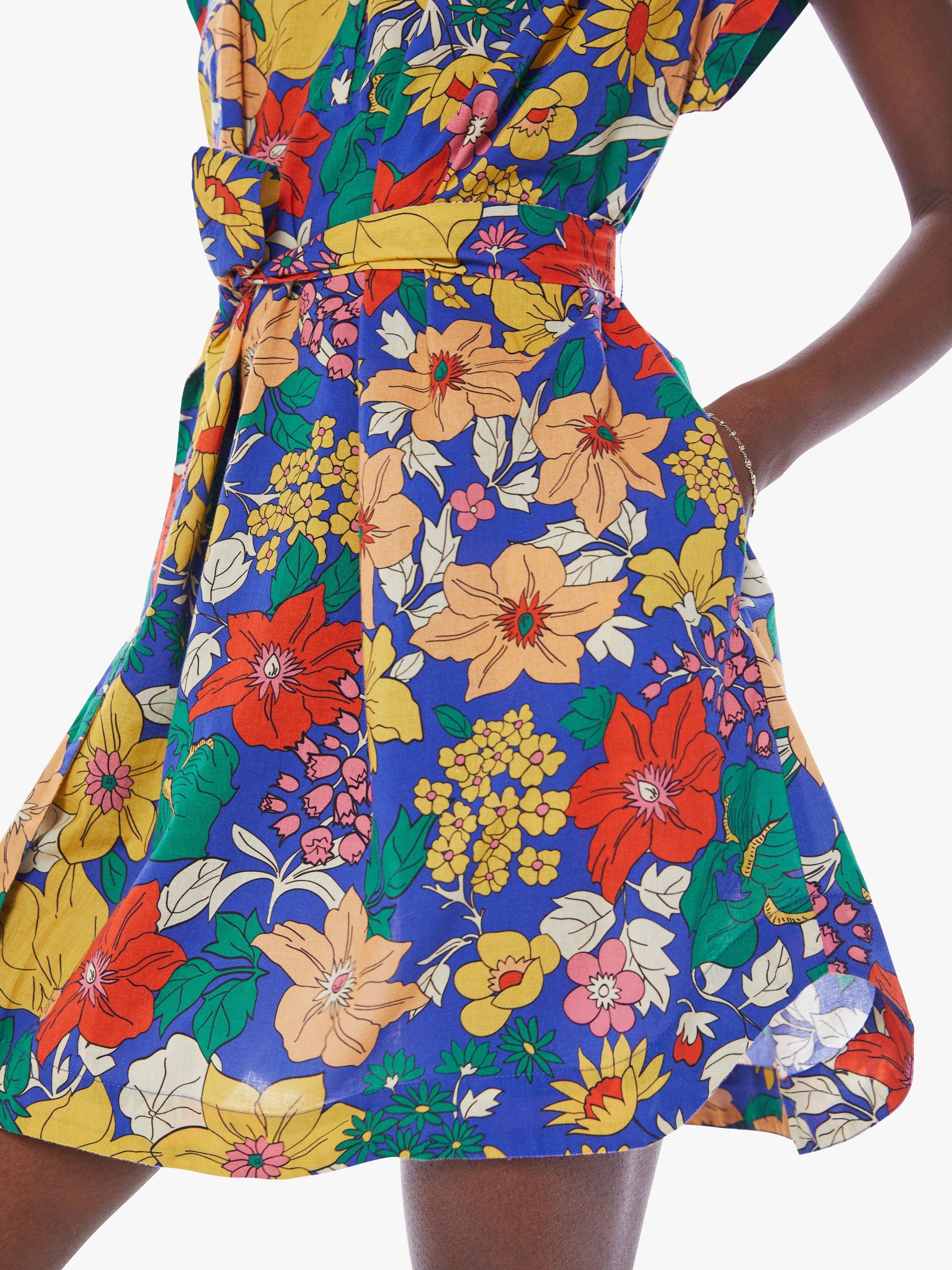 The Slow Ride Shirt Dress - Fresh Blooms sold by MOTHER product image thumbnail 5