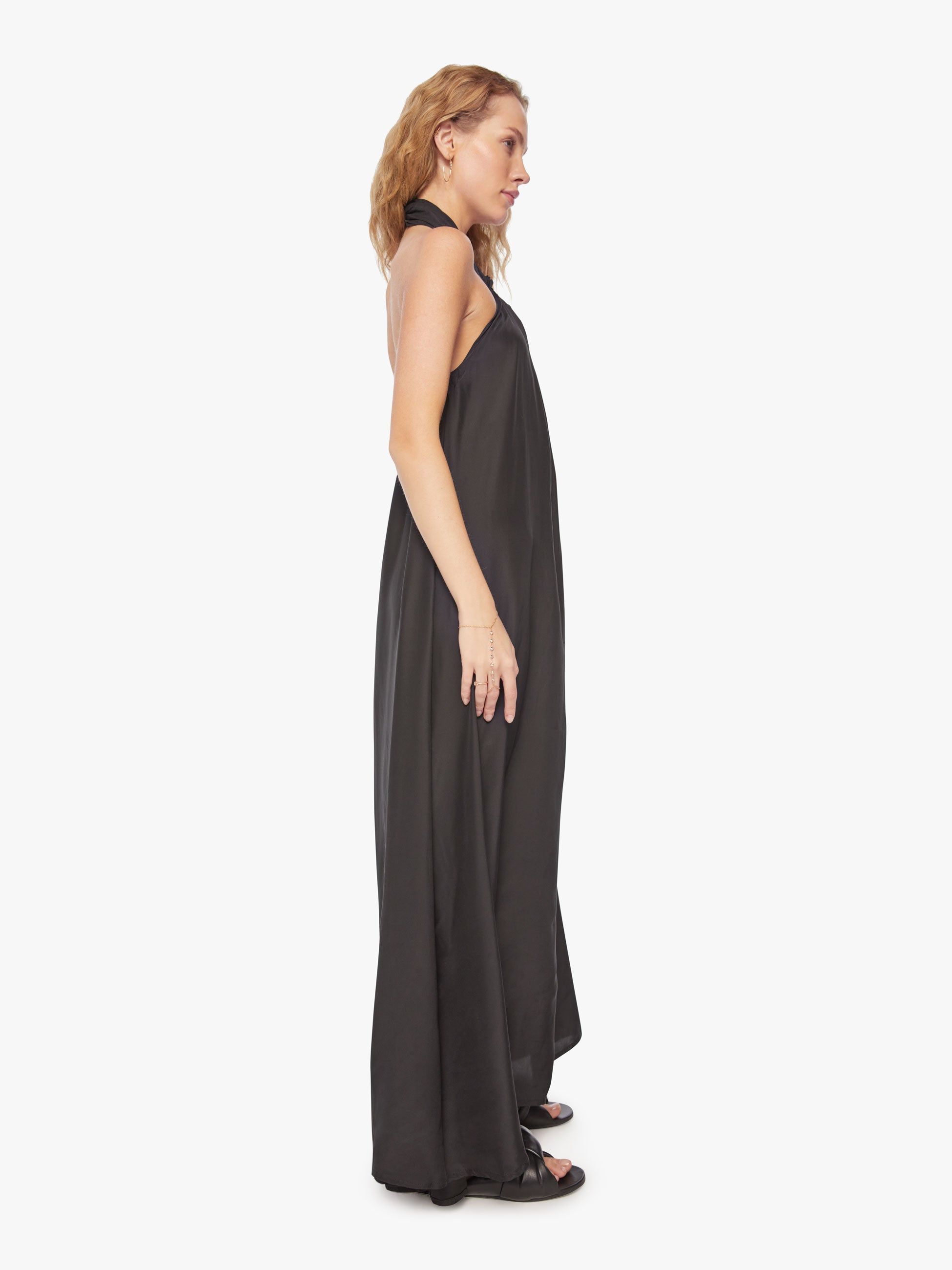 Natalie Martin Astrid Dress - Black Silk sold by MOTHER product image thumbnail 2