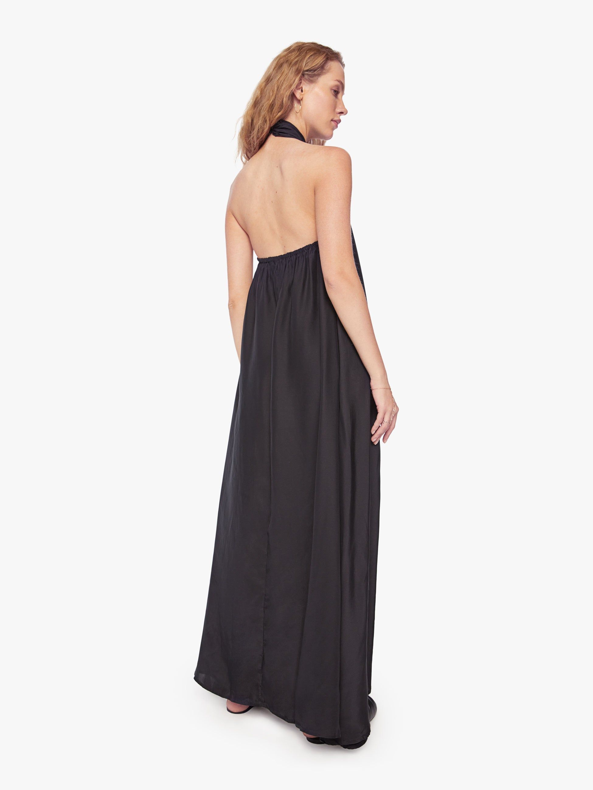 Natalie Martin Astrid Dress - Black Silk sold by MOTHER product image thumbnail 3