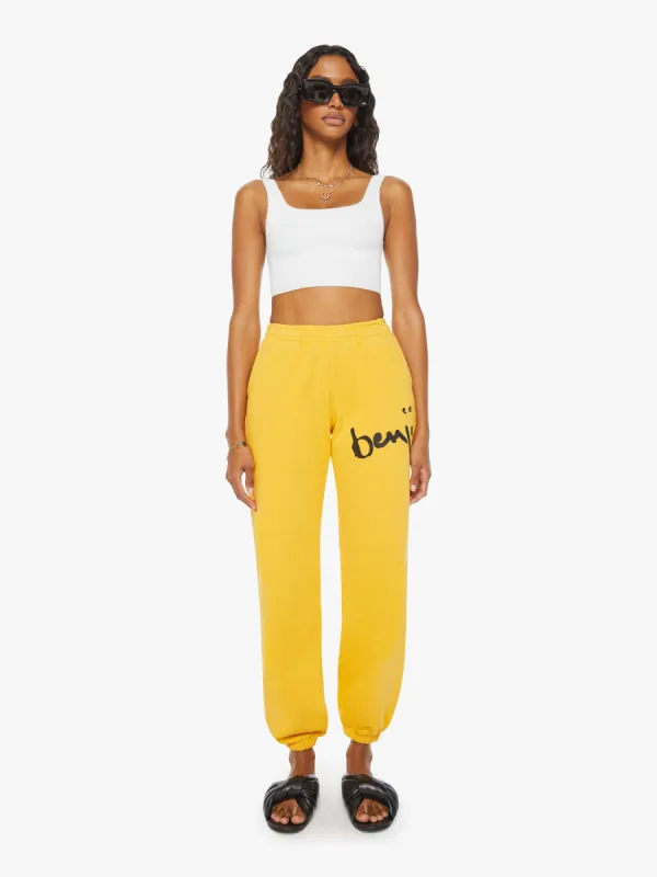 Cloney Benji Sweatpants - Mustard made by MOTHER