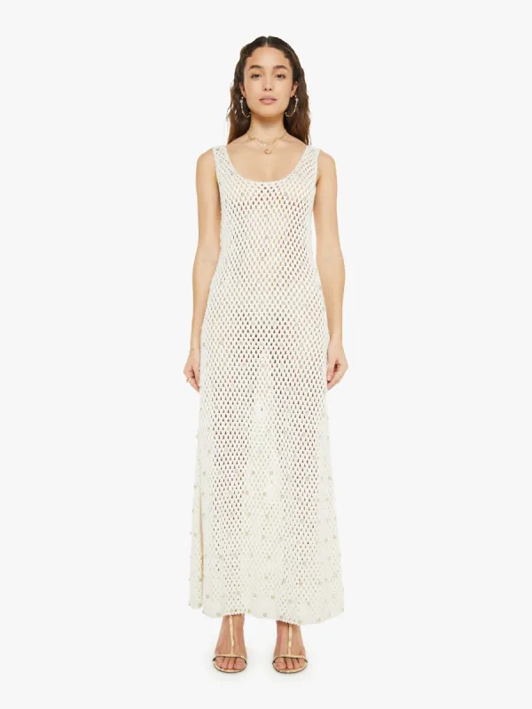 Alix Of Bohemia Adele Pearl Crochet Dress - Ivory sold by MOTHER