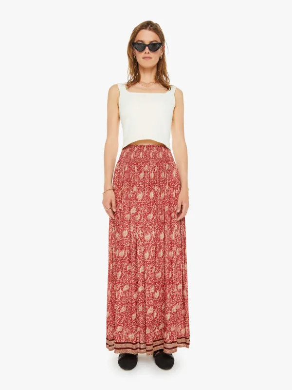 Natalie Martin Bella Skirt - Water Lily Terracotta sold by MOTHER