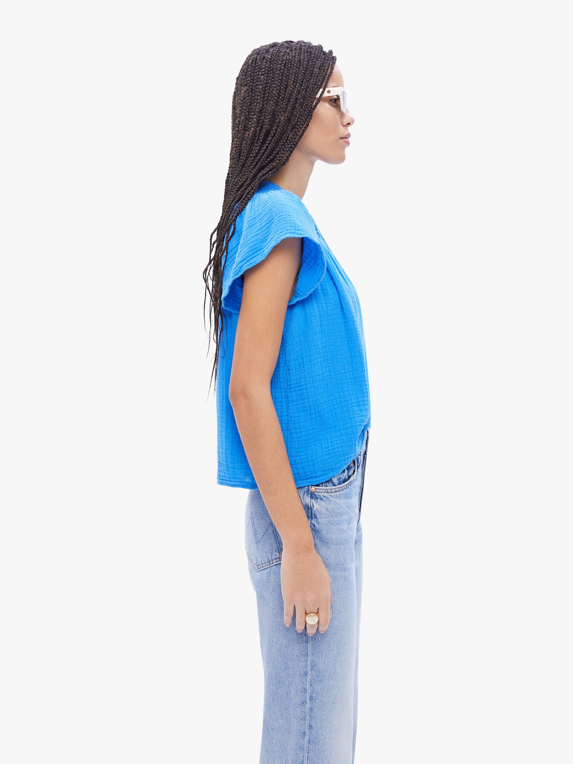 XiRENA Tati Top - Cobalt sold by MOTHER product image thumbnail 3