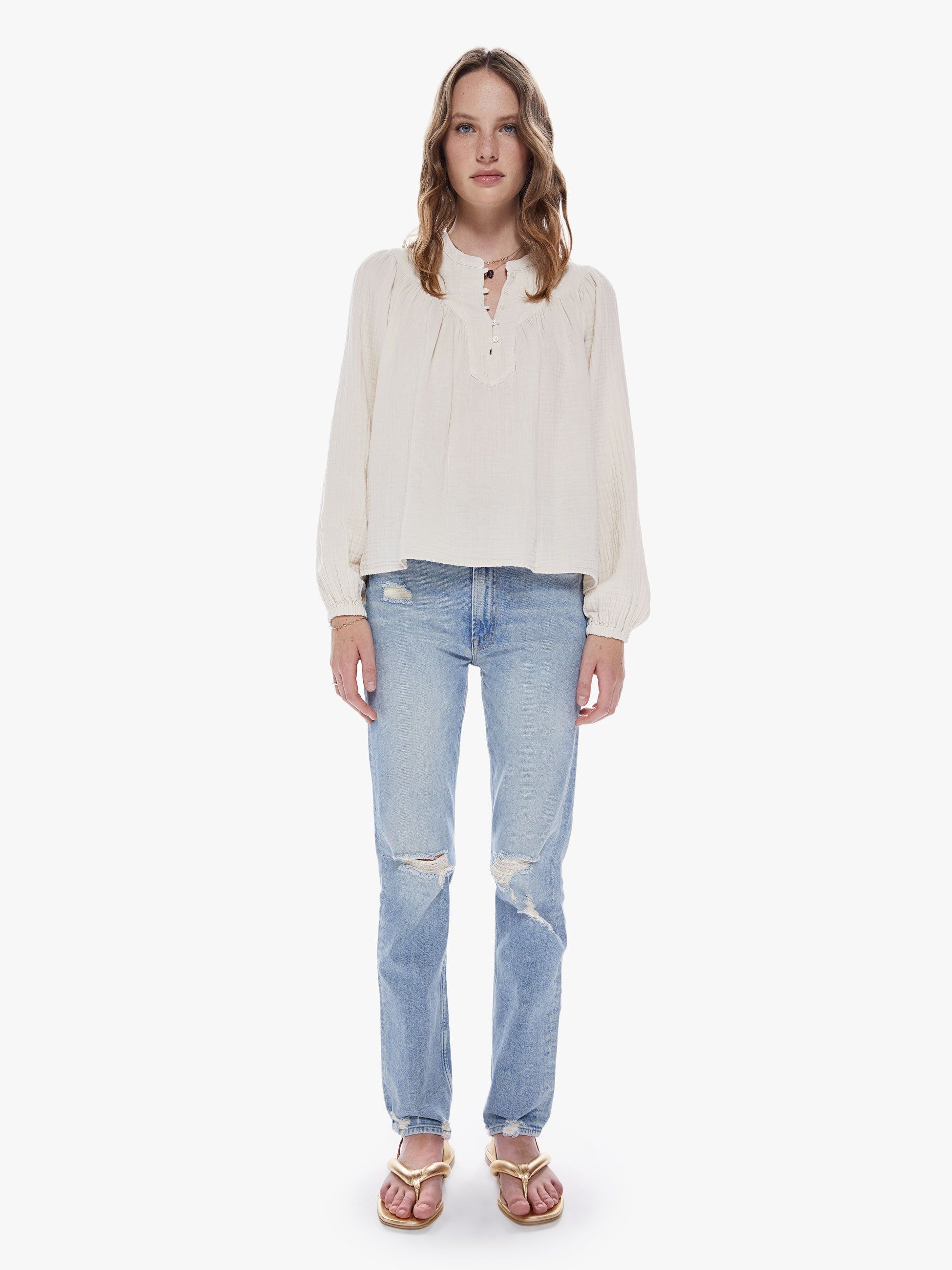 XiRENA Bryn Top - Oysterette sold by MOTHER product image thumbnail 4