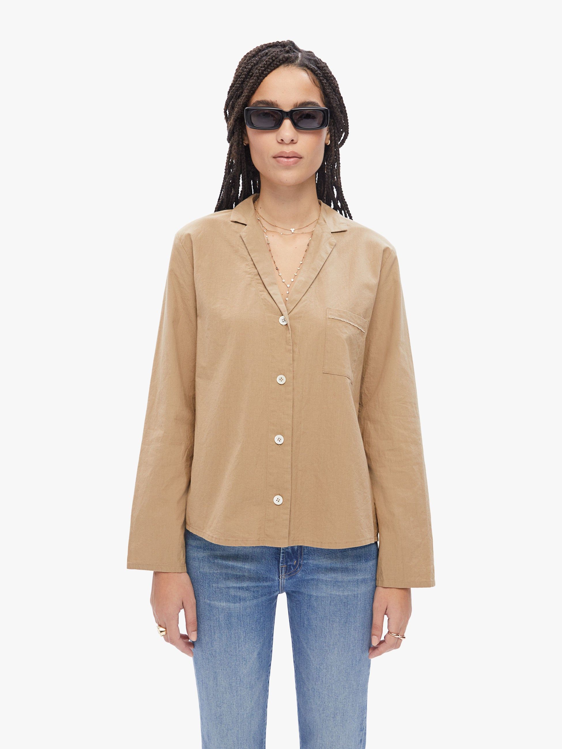 Elsa Esturgie Ivresse Top - Camel sold by MOTHER product image thumbnail 2
