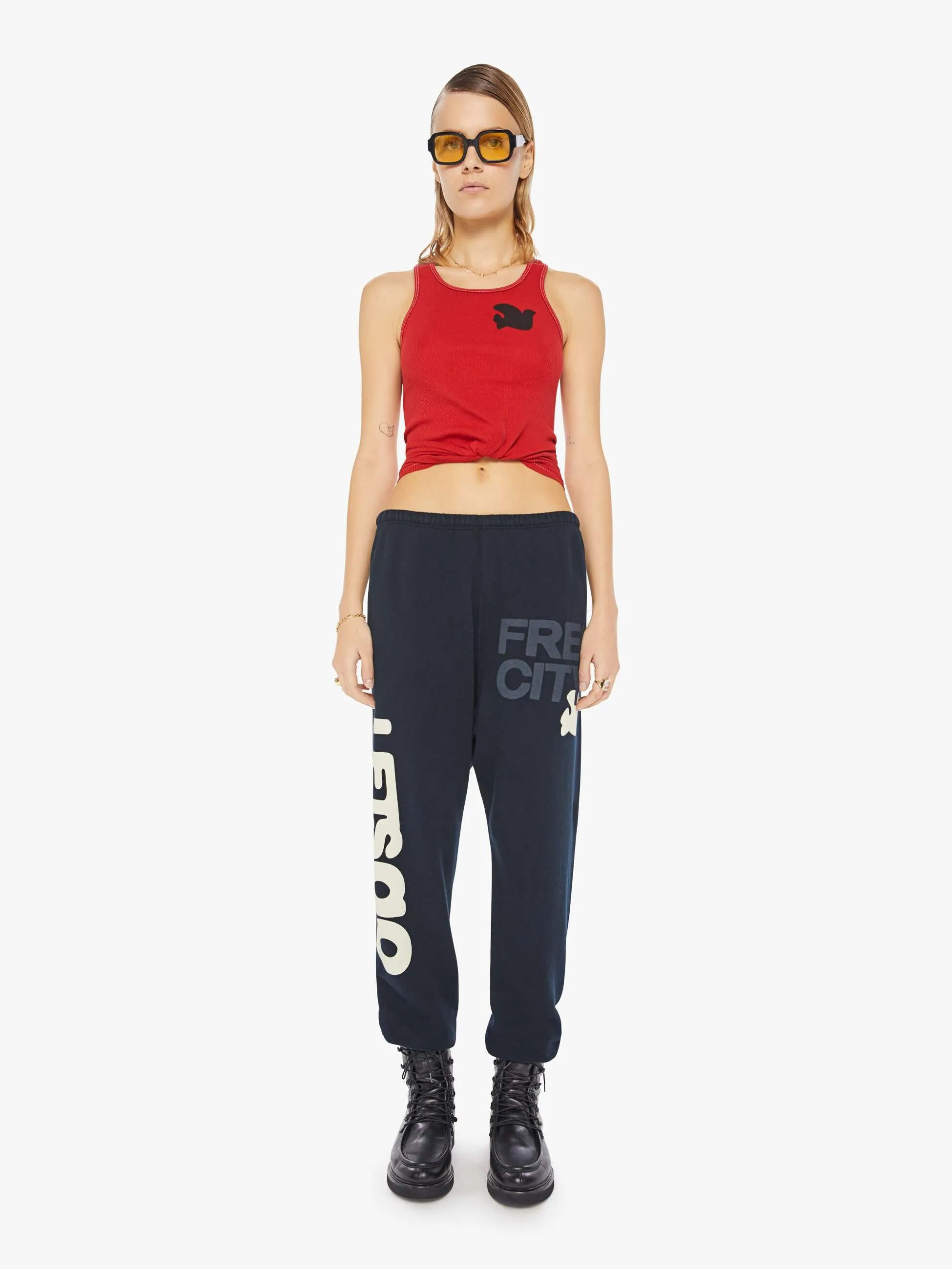 FREECITY LETSGO OG Superyumm Sweatpant - Deepspace Cream sold by MOTHER product image thumbnail 2