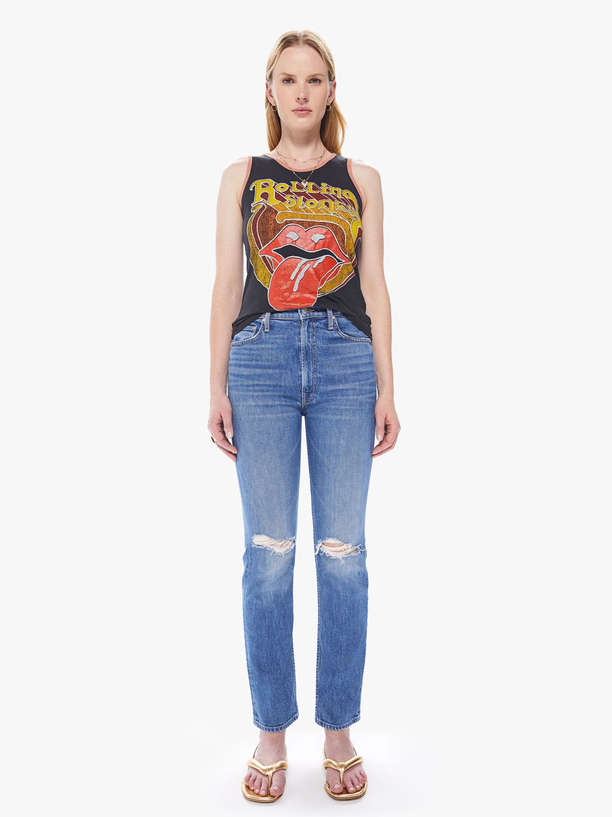 MadeWorn The Rolling Stones Tank - Coal sold by MOTHER product image thumbnail 5