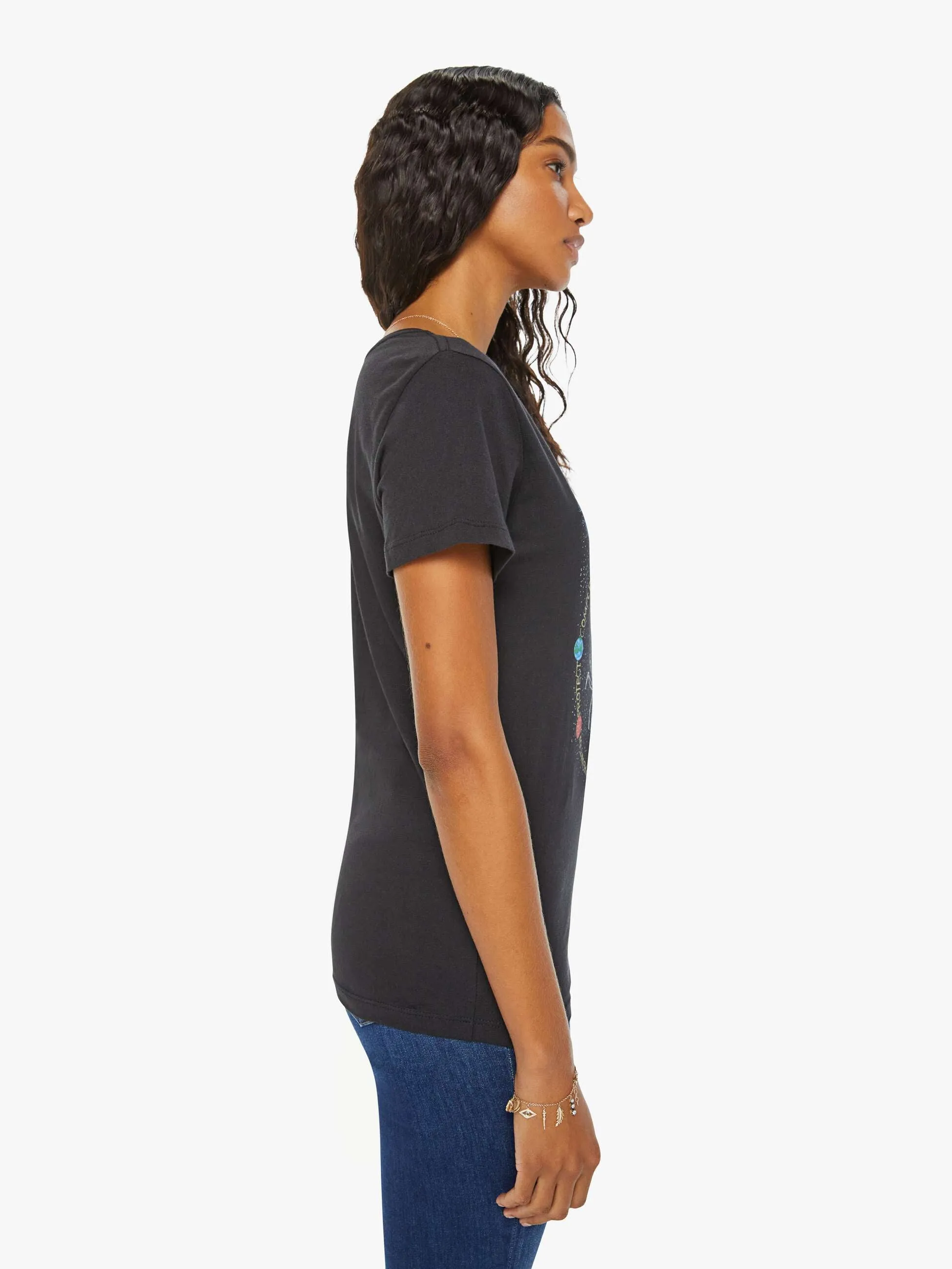 Unfortunate Portrait Cancer Zodiac Tee - Black sold by MOTHER product image thumbnail 4