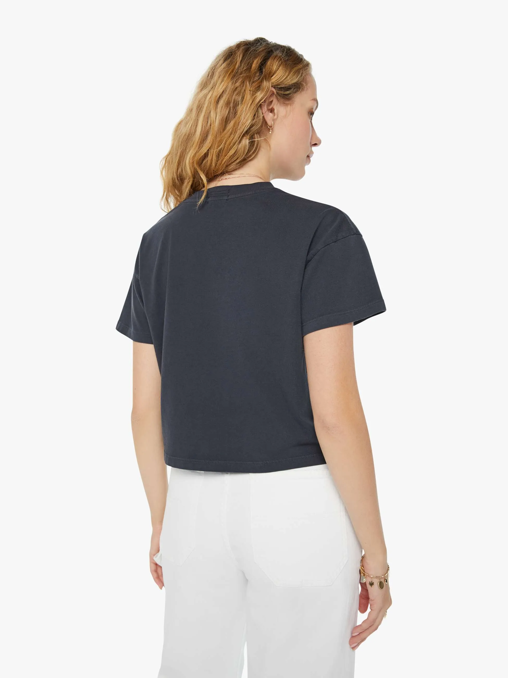 The Grab Bag Crop Tee - Gold Sun sold by MOTHER product image thumbnail 4