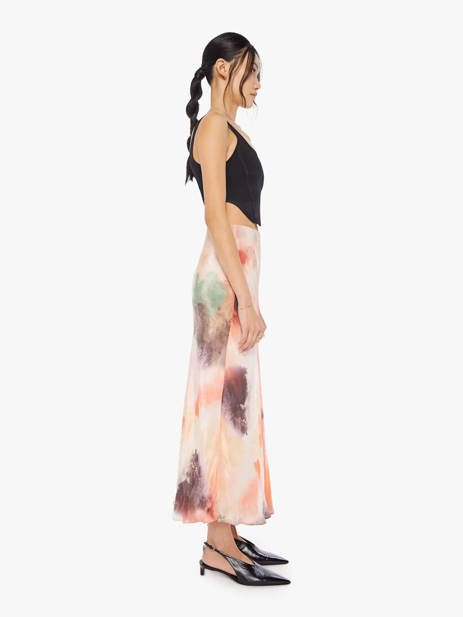 Maria Cher Ellen Long Skirt - Wild Rose sold by MOTHER product image thumbnail 3