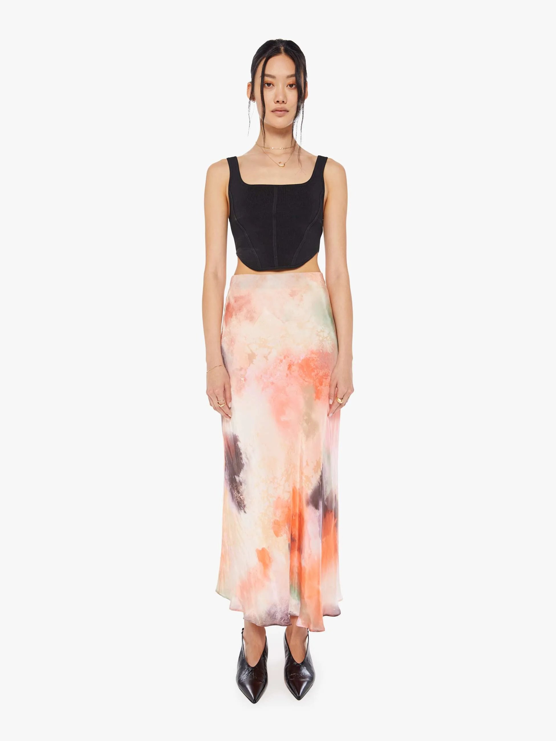 Maria Cher Ellen Long Skirt - Wild Rose sold by MOTHER