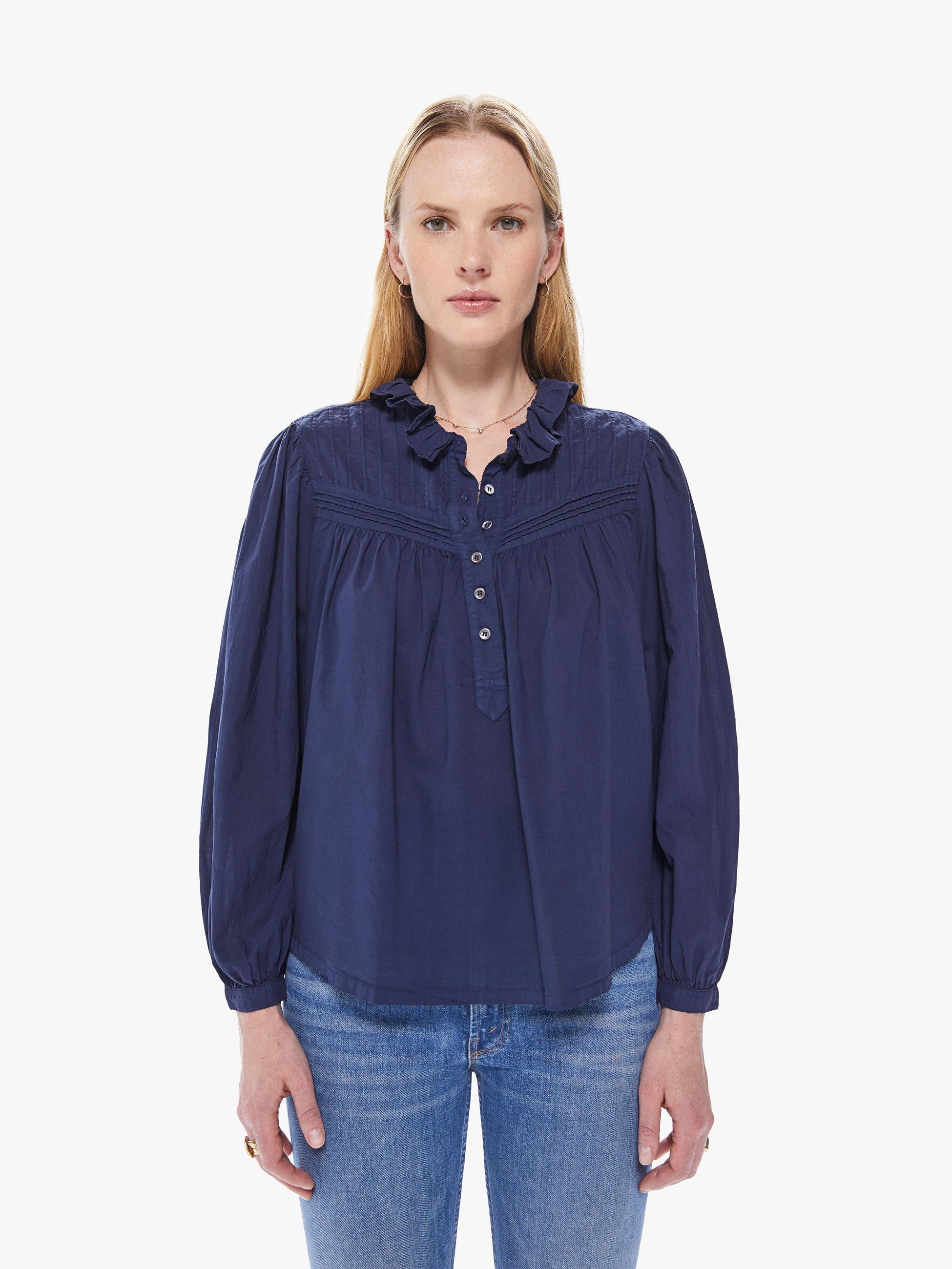 XiRENA Larsen Top - Navy sold by MOTHER product image thumbnail 2